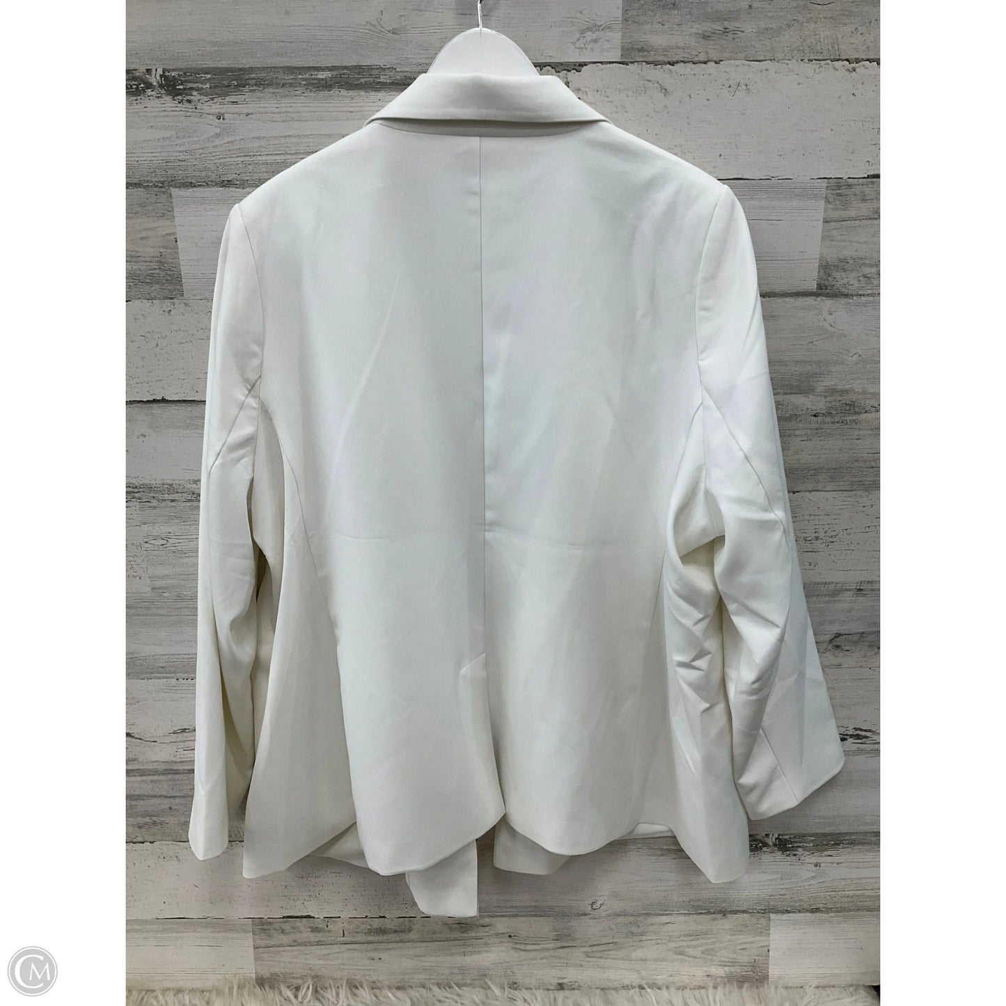 Blazer By Clothes Mentor In White, Size: 2x