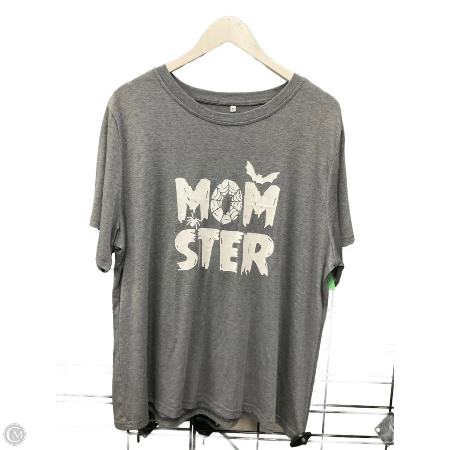 Top Short Sleeve By Cme In Grey, Size: Xl