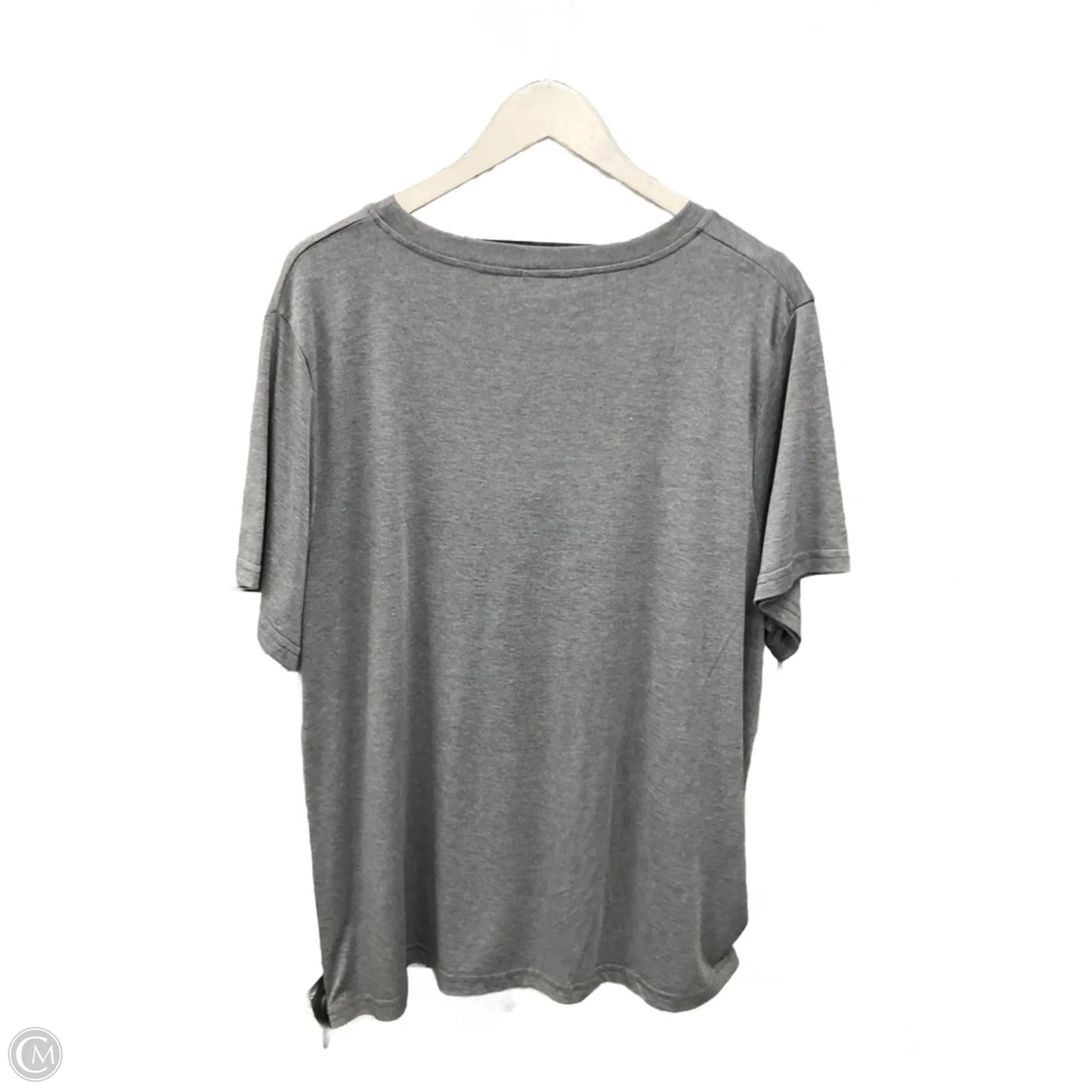 Top Short Sleeve By Cme In Grey, Size: Xl
