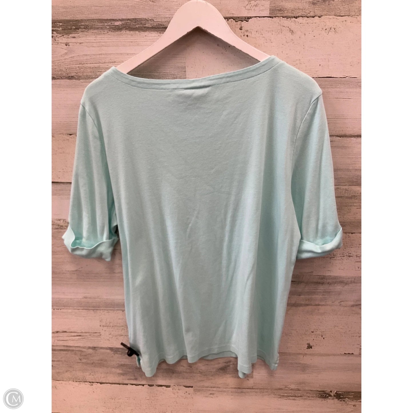 Top Short Sleeve By Karen Scott In Green, Size: Xl