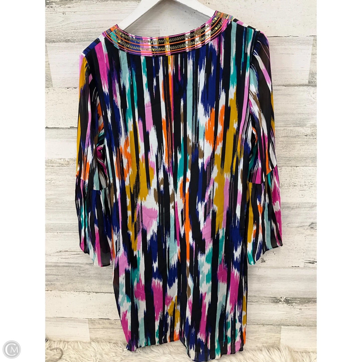 Dress Casual Midi By Trina By Trina Turk In Multi-colored, Size: M