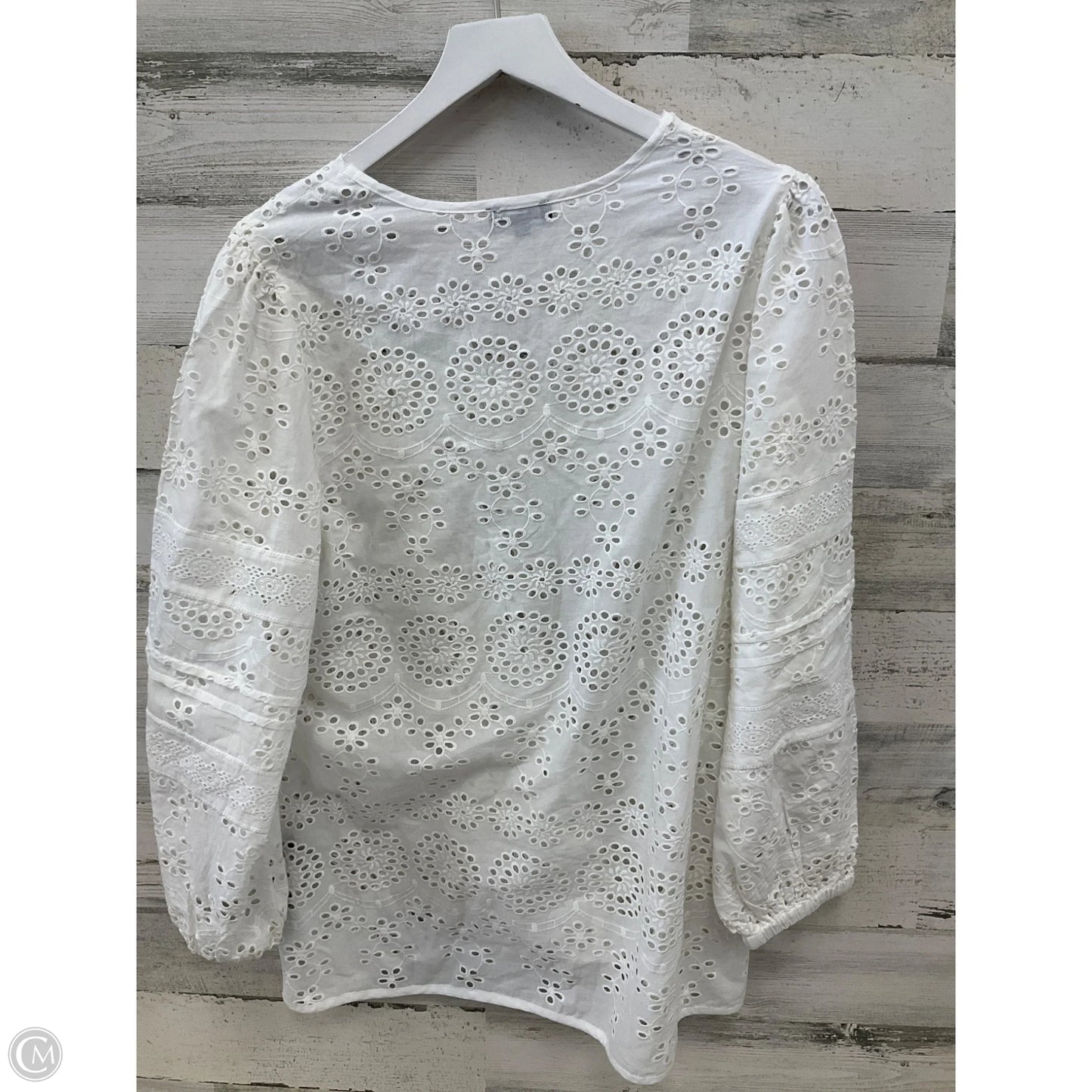 Tunic Long Sleeve By Tolani In White, Size: M