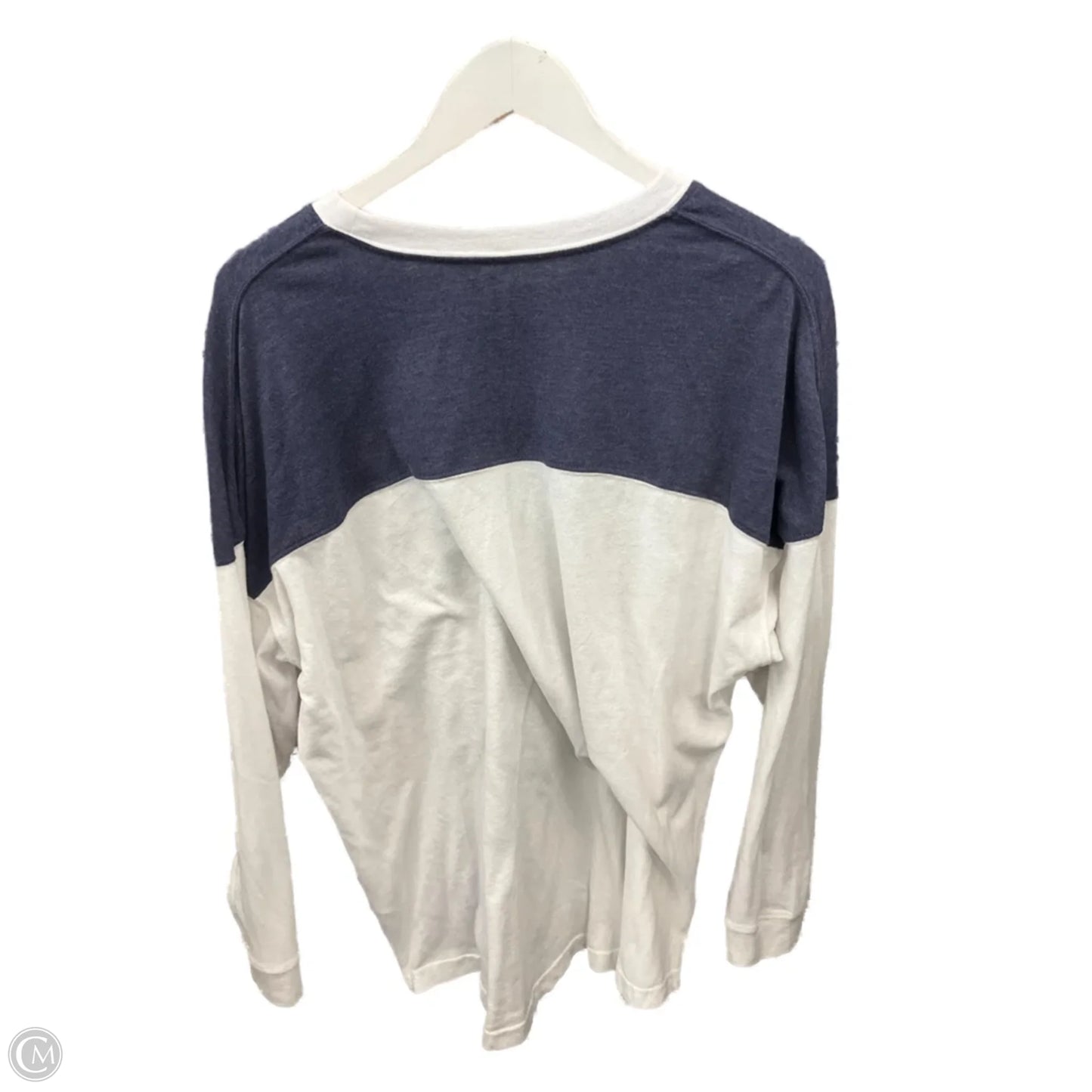 Athletic Top Long Sleeve Crewneck By Champion In White, Size: Xl