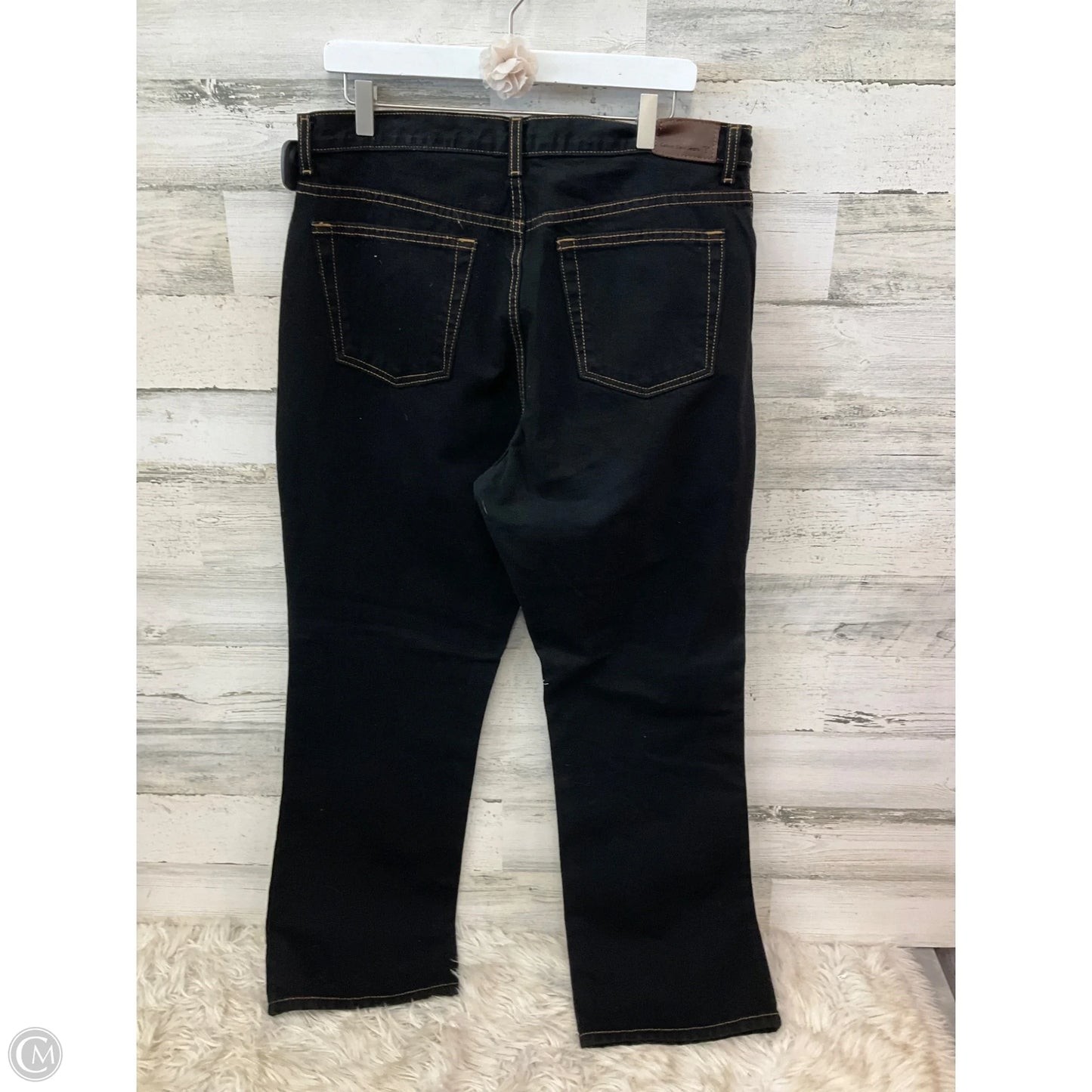 Jeans Boot Cut By Calvin Klein In Black, Size: 14