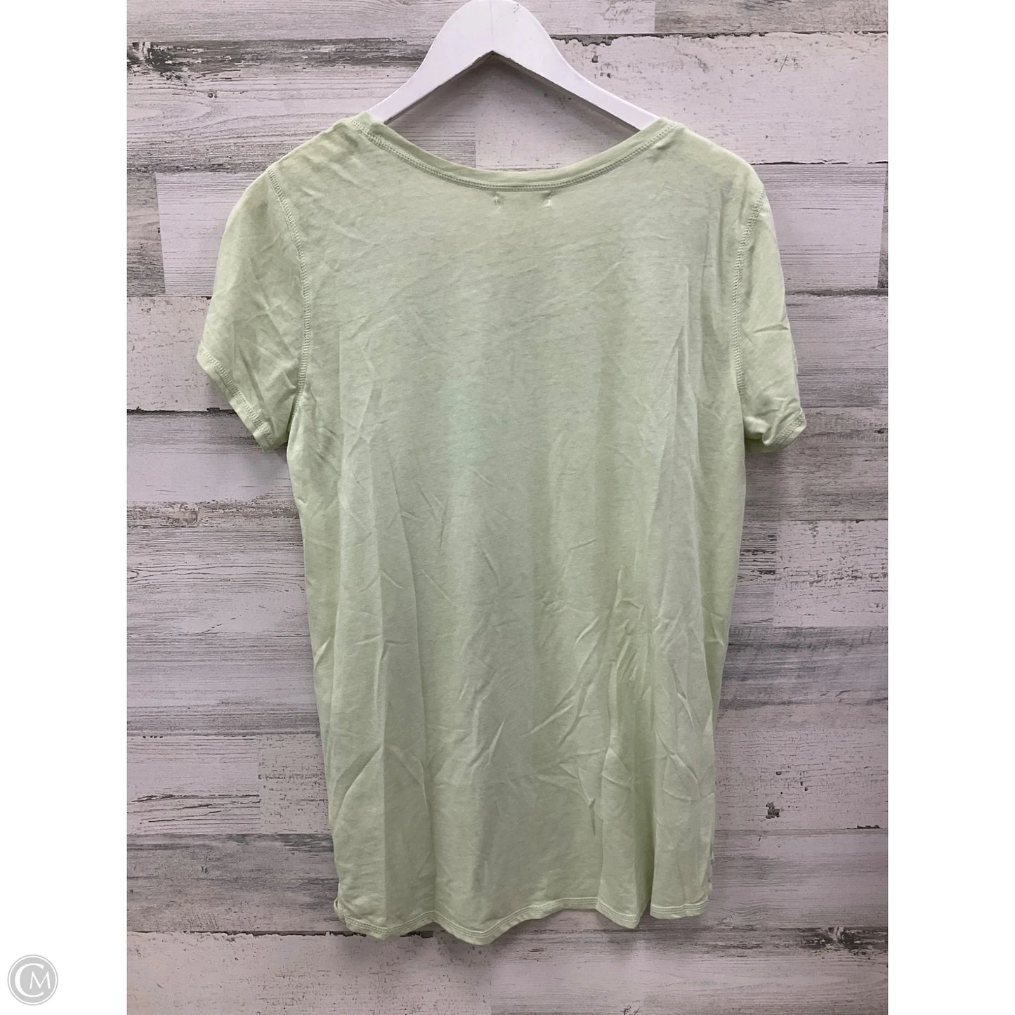 Top Short Sleeve By Maurices In Yellow, Size: L