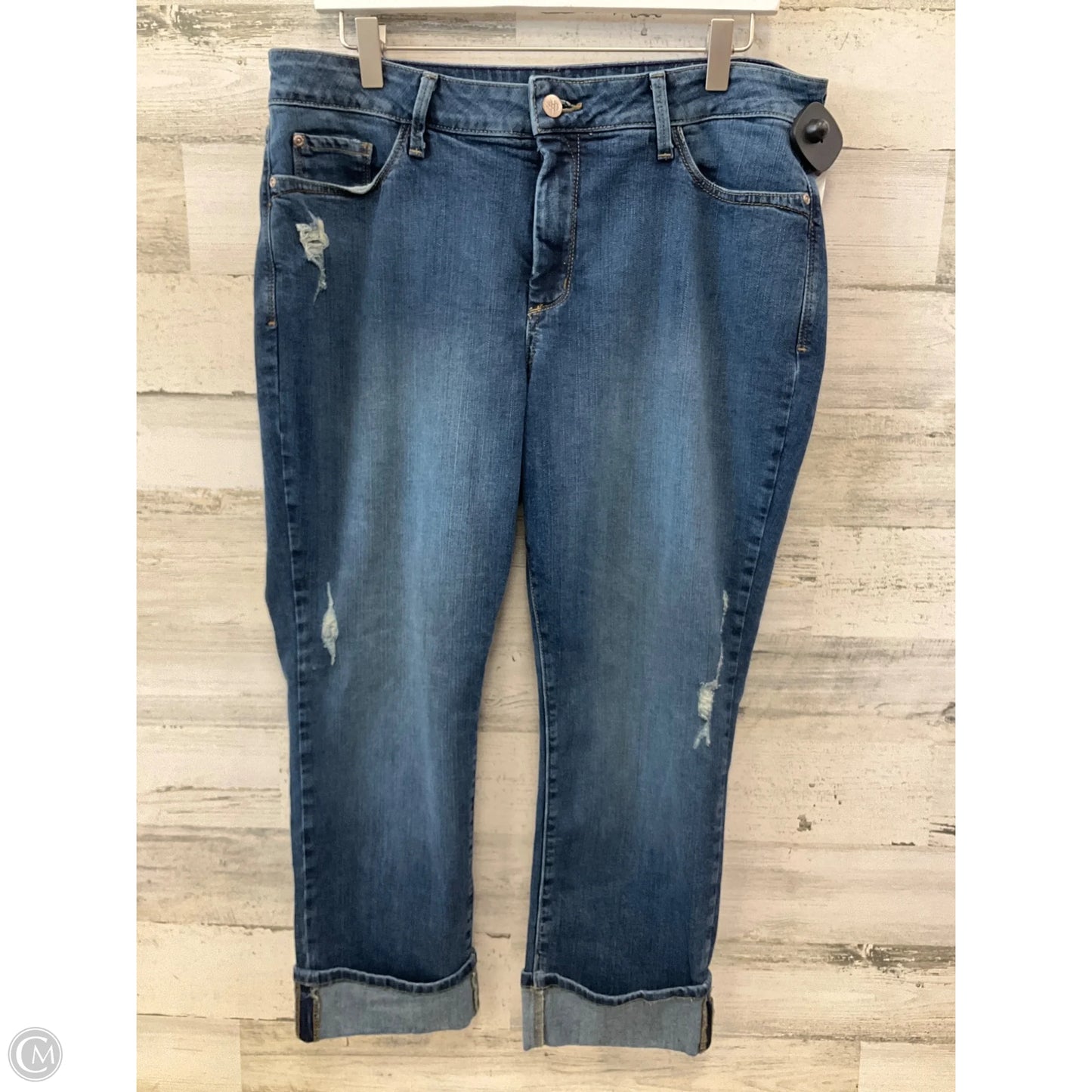 Jeans Boyfriend By Not Your Daughters Jeans In Blue Denim, Size: 16