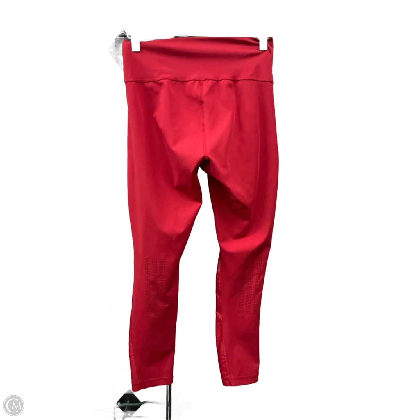 Athletic Leggings By Adidas In Red, Size: M