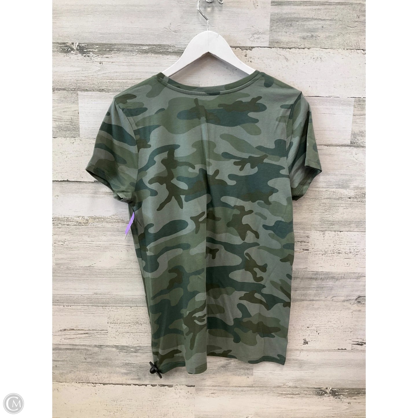 Top Short Sleeve By Gap In Camouflage Print, Size: L