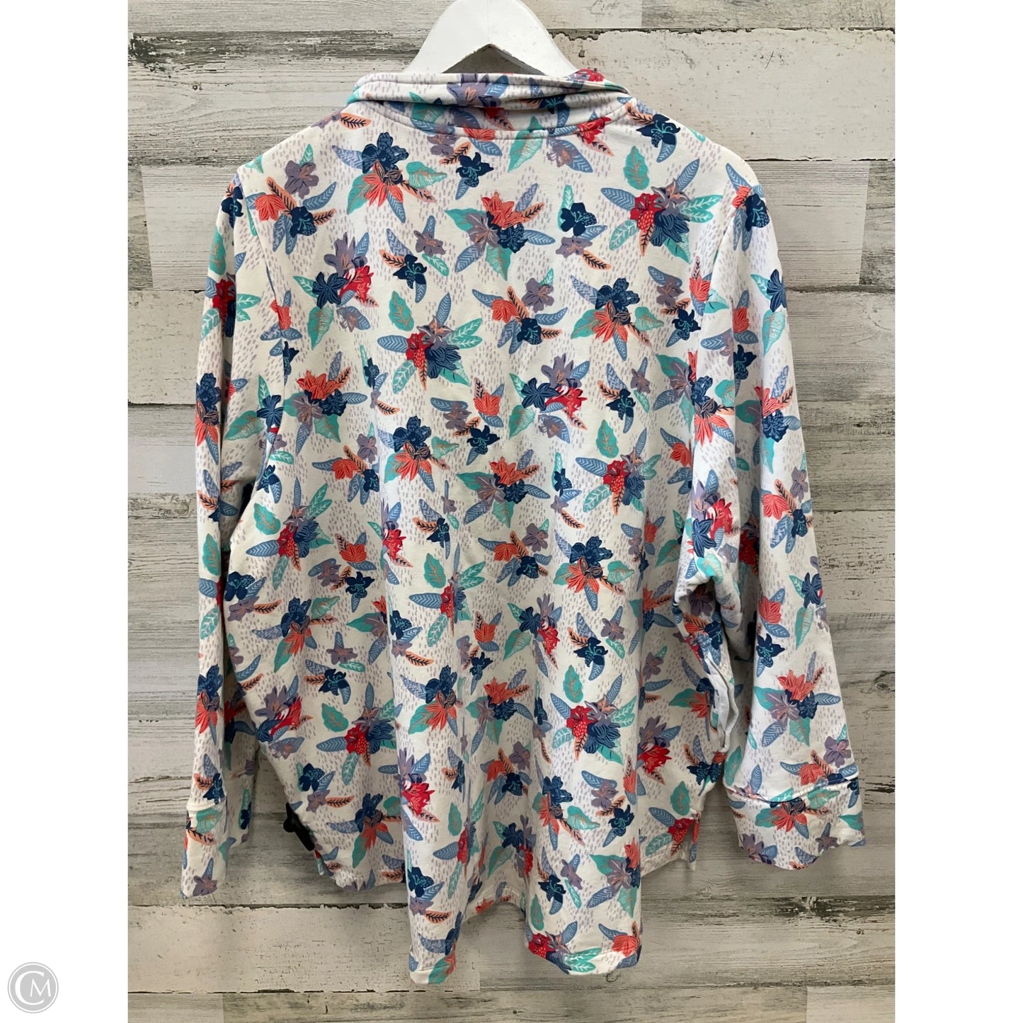 Top Long Sleeve By Vera Bradley In Floral Print, Size: 3x