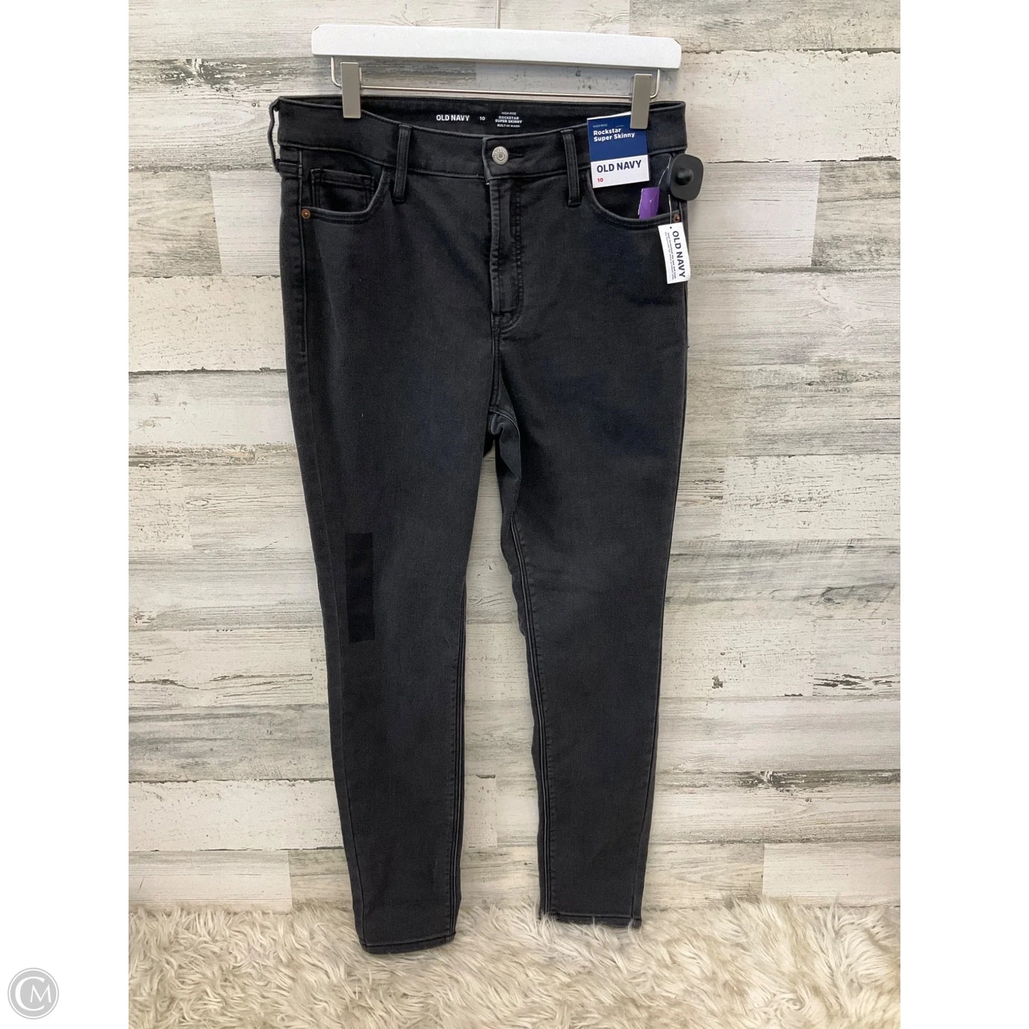 Jeans Skinny By Old Navy In Grey, Size: 10