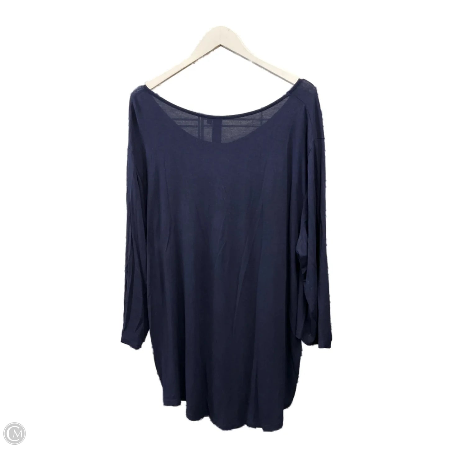 Athletic Top Short Sleeve By Clothes Mentor In Navy, Size: 3x