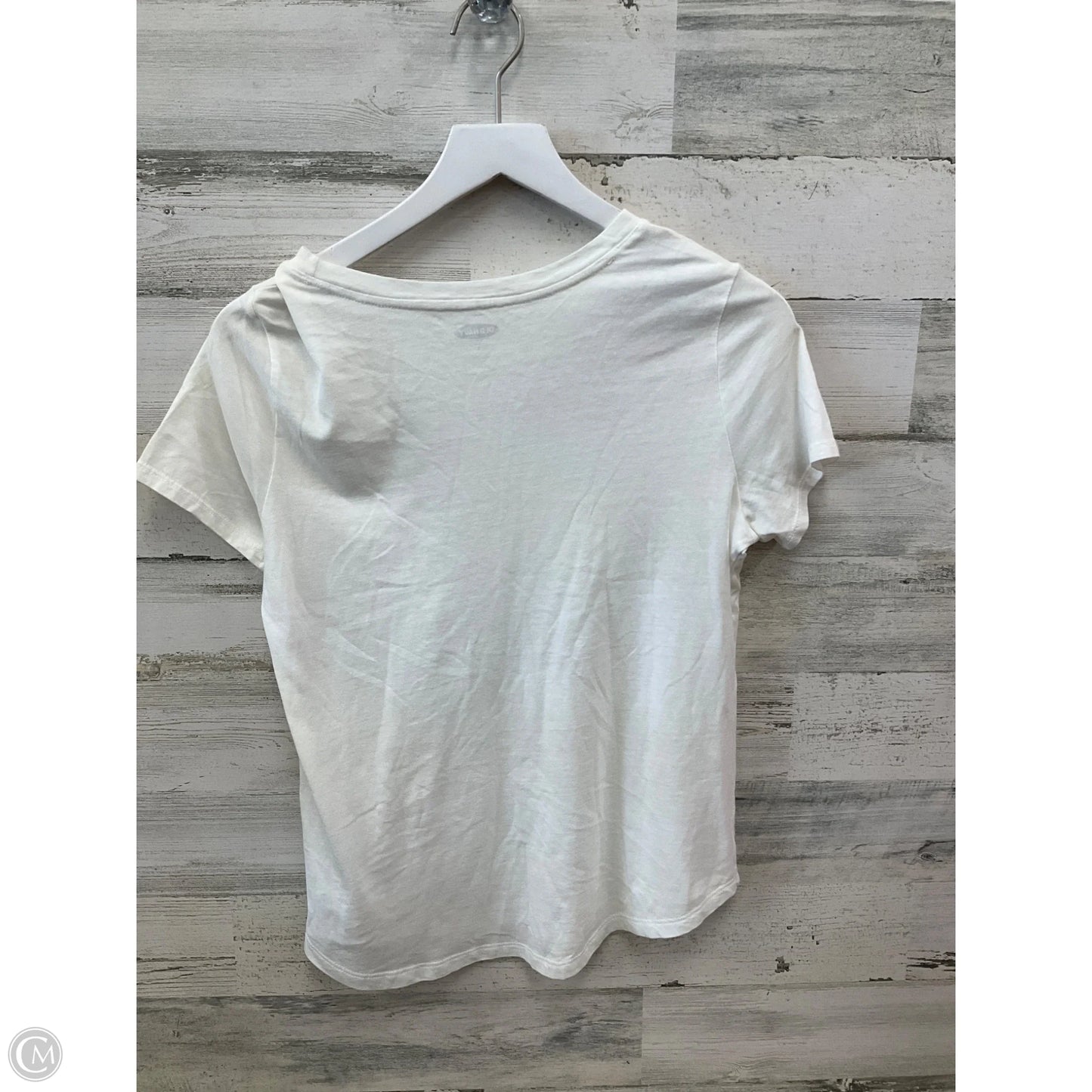 Top Short Sleeve By Old Navy In White, Size: S