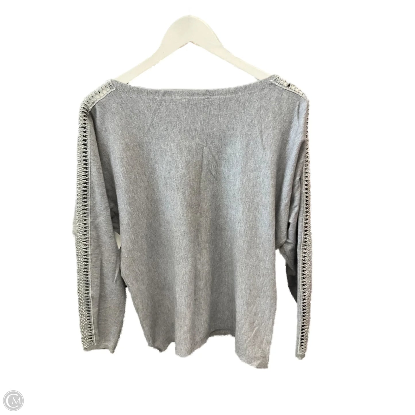 Top Long Sleeve By Clothes Mentor In Grey, Size: M