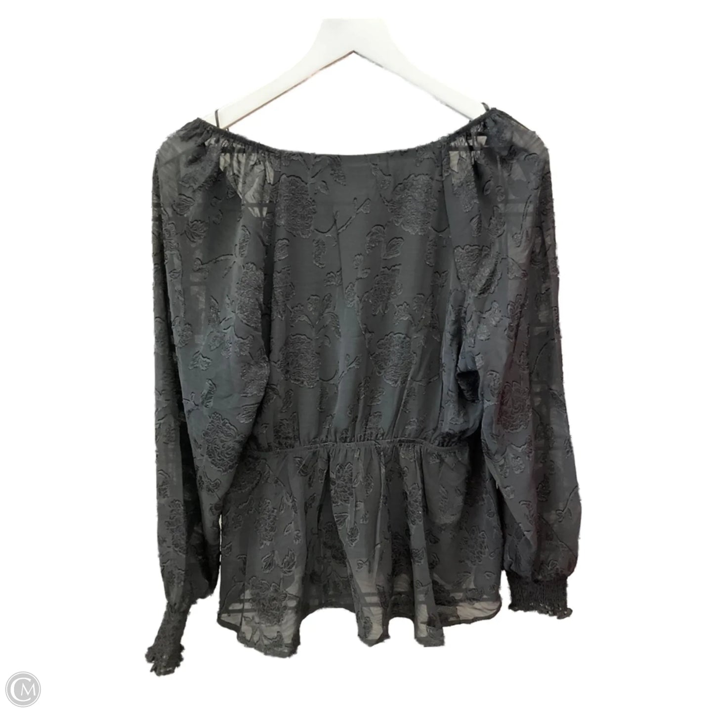 Top Long Sleeve By Mi Ami In Black, Size: L