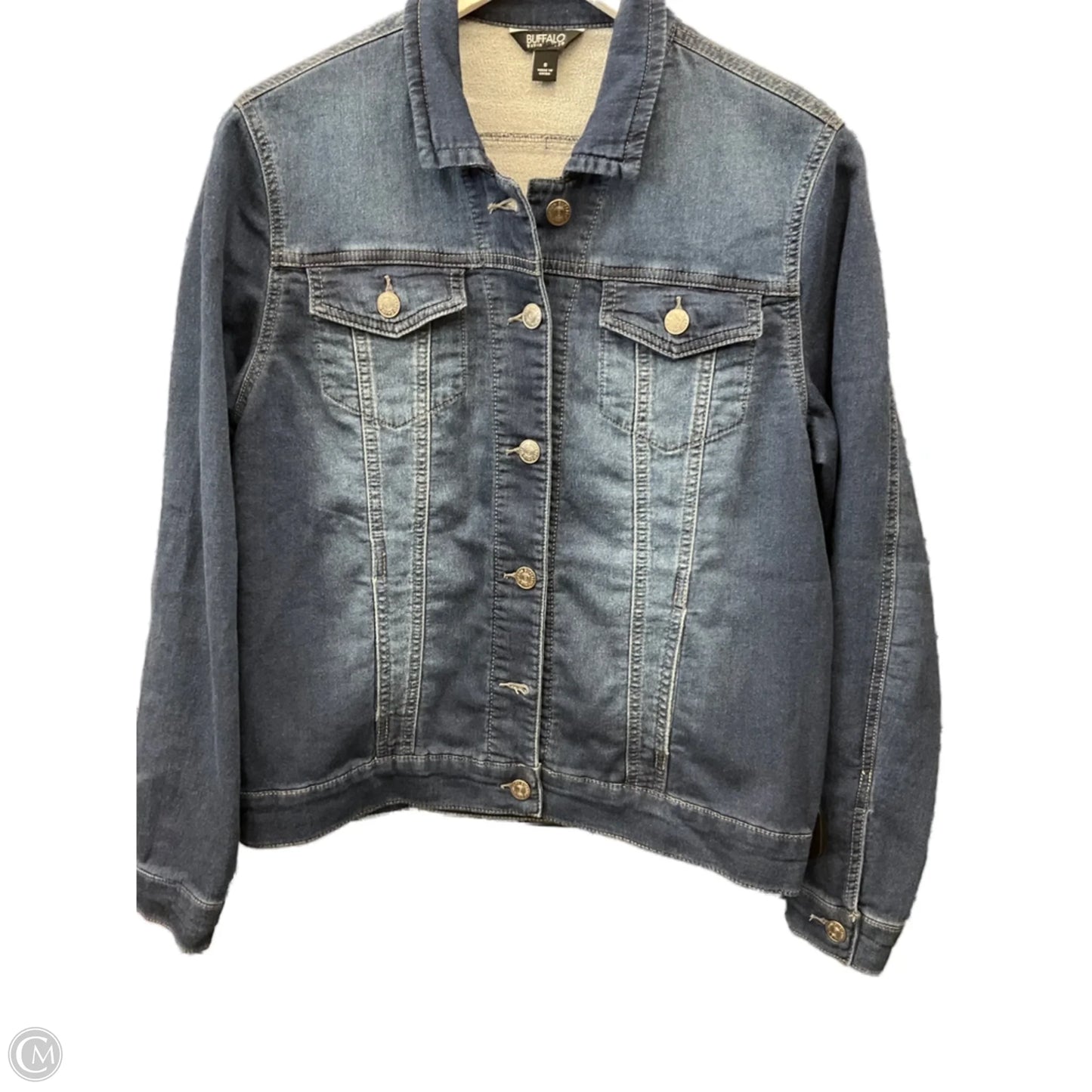 Jacket Denim By Buffalo David Bitton In Blue Denim, Size: S