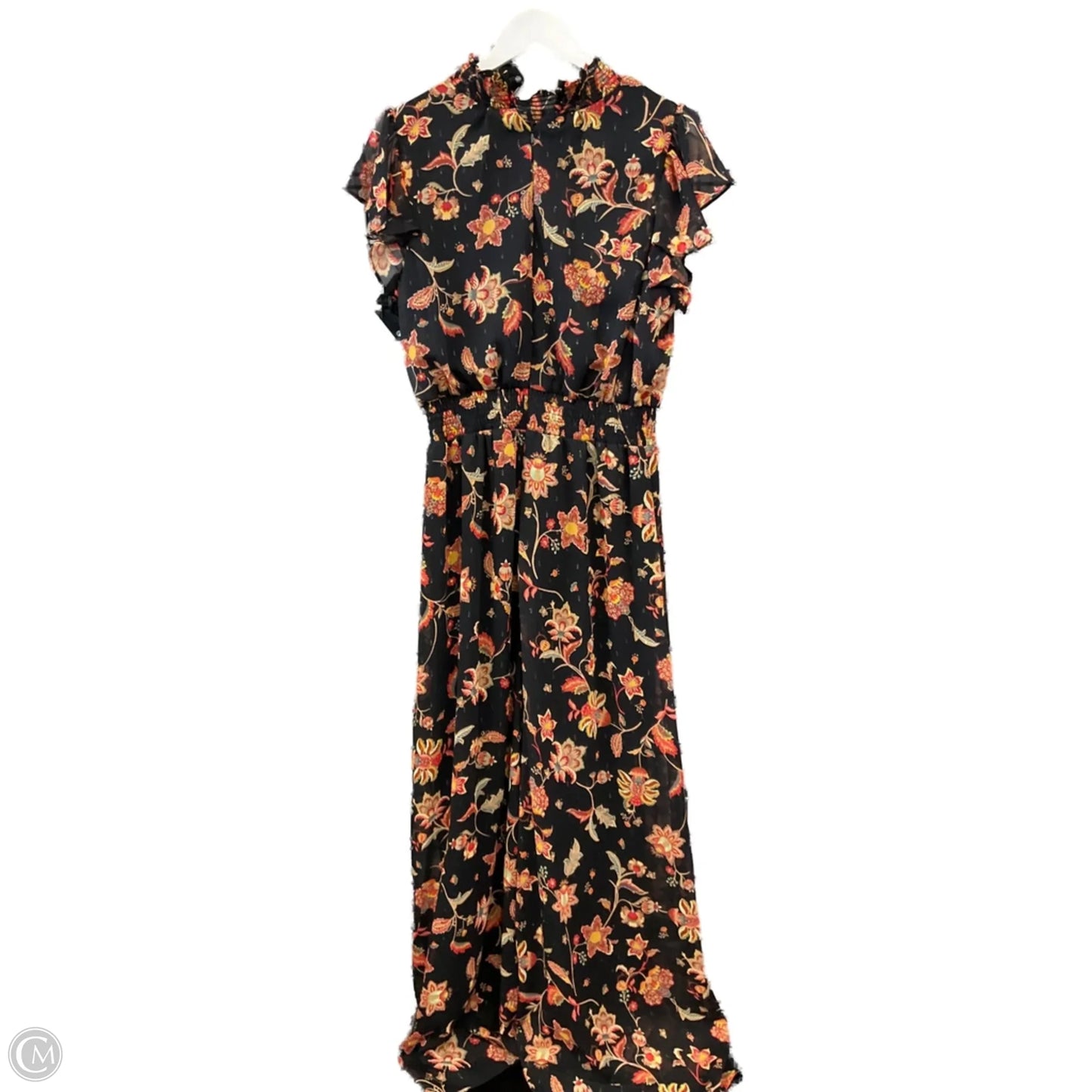 Jumpsuit By Msk In Black & Orange, Size: L