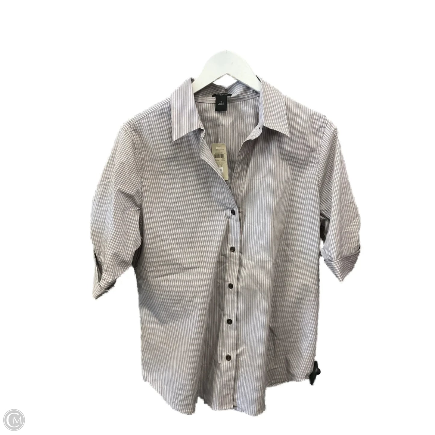 Top Short Sleeve By Ann Taylor In Pink, Size: L