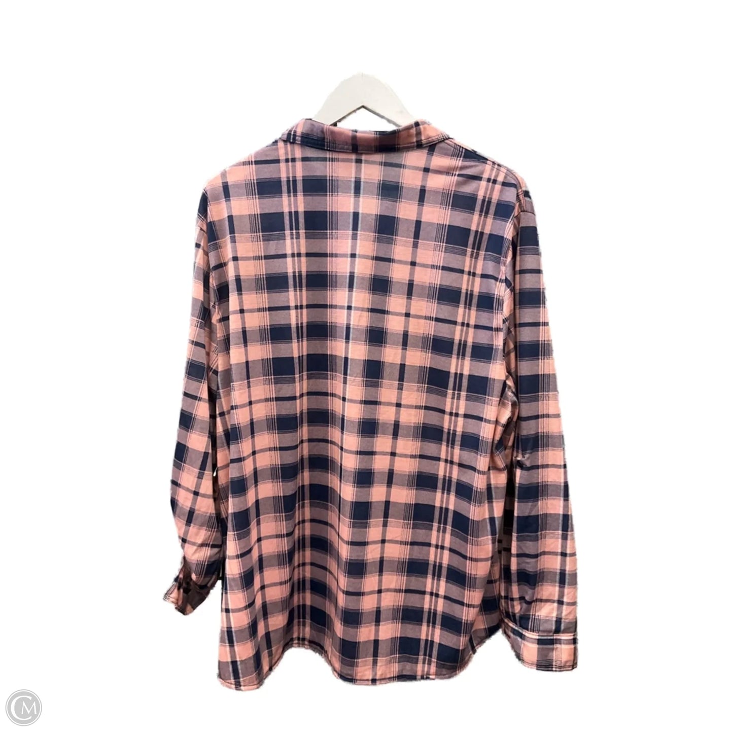 Top Long Sleeve By Passport In Pink, Size: 3x