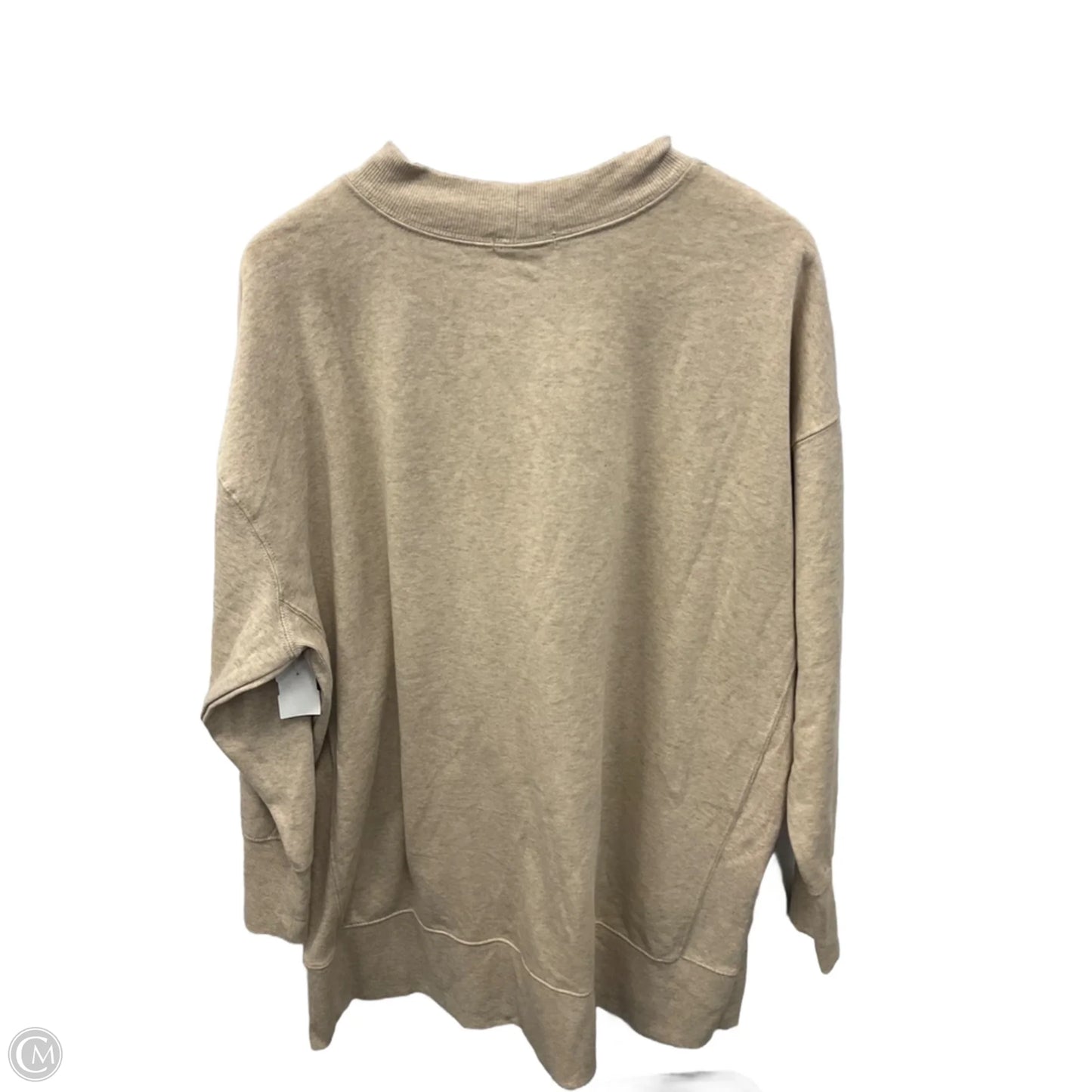 Sweatshirt Crewneck By Maurices In Beige, Size: 2x
