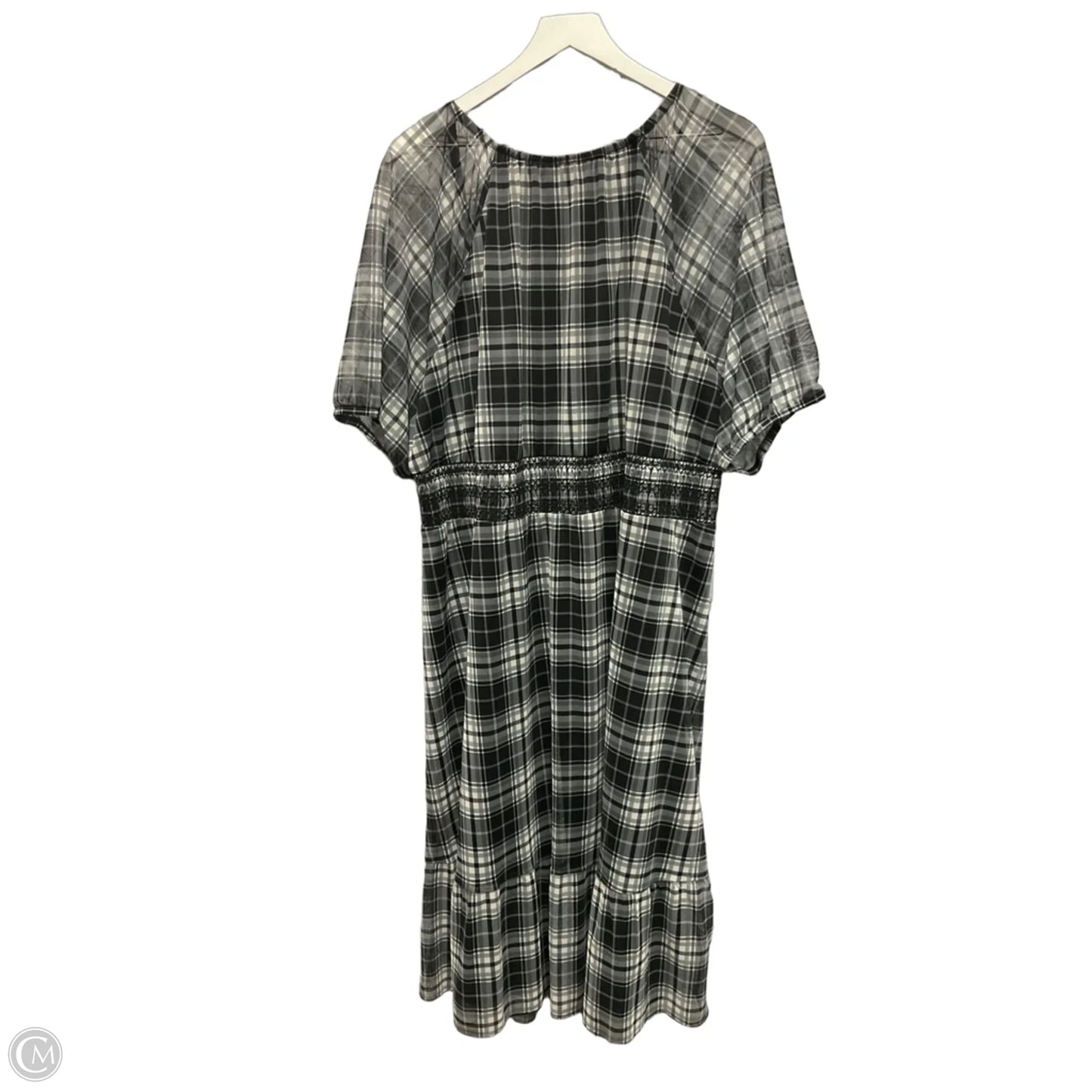 Dress Casual Midi By Terra & Sky In Grey, Size: 3x