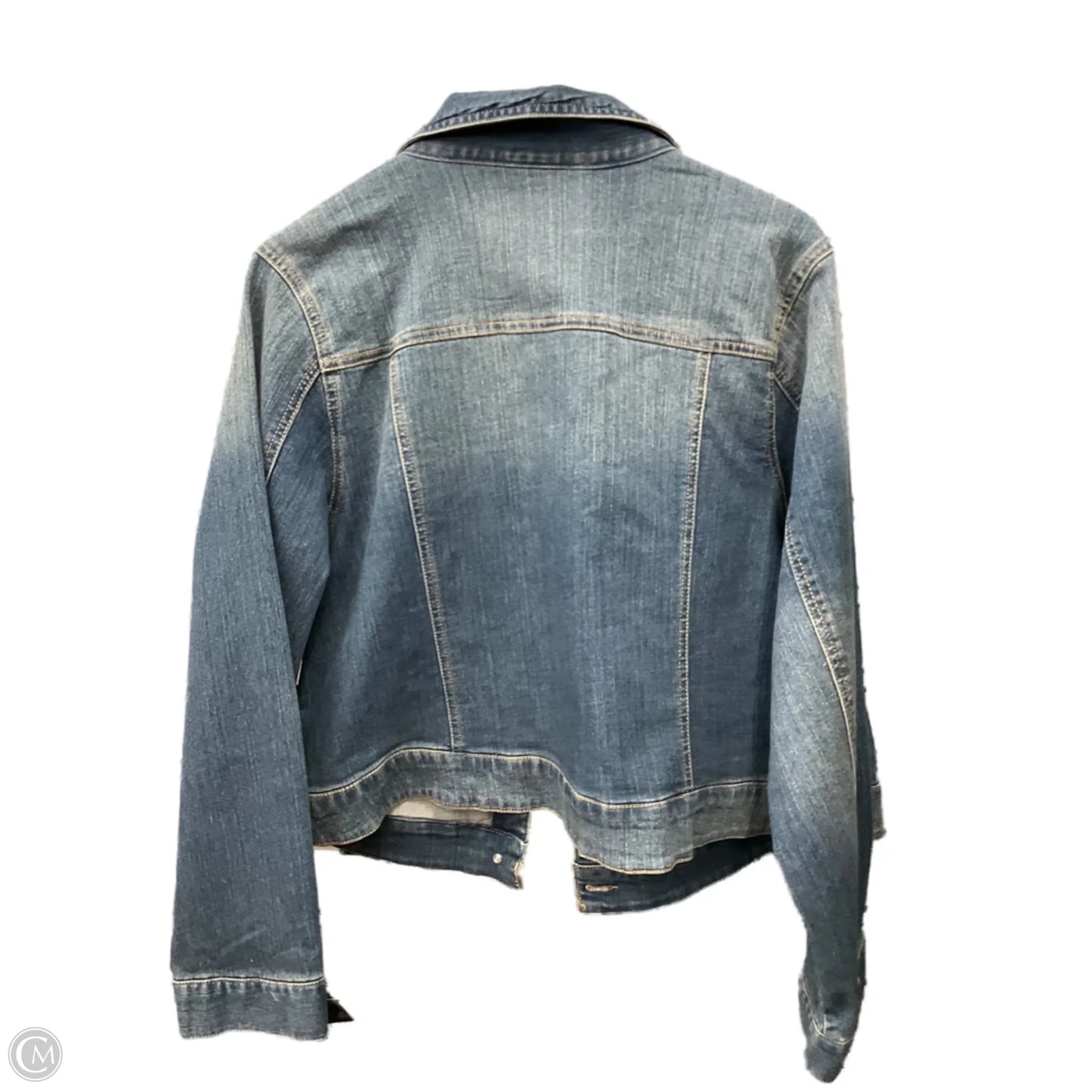 Jacket Denim By Faded Glory In Blue Denim, Size: 2x