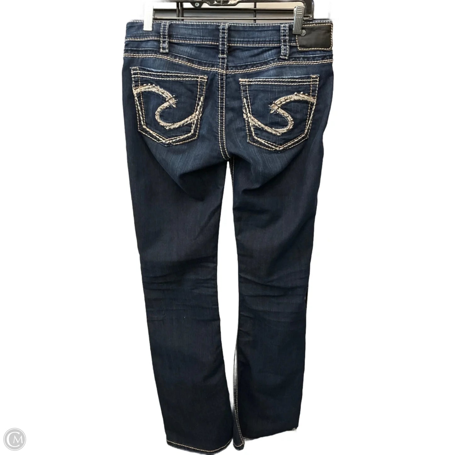Jeans Boot Cut By Silver In Blue Denim, Size: 10