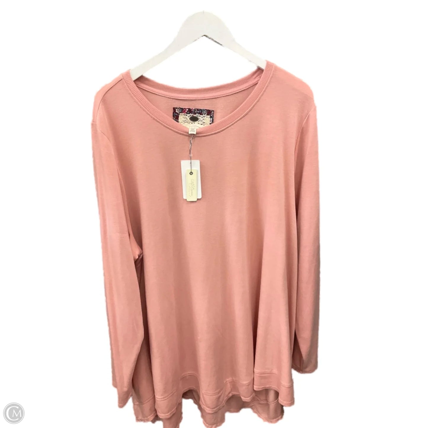 Top Long Sleeve By Cupio In Pink, Size: 3x