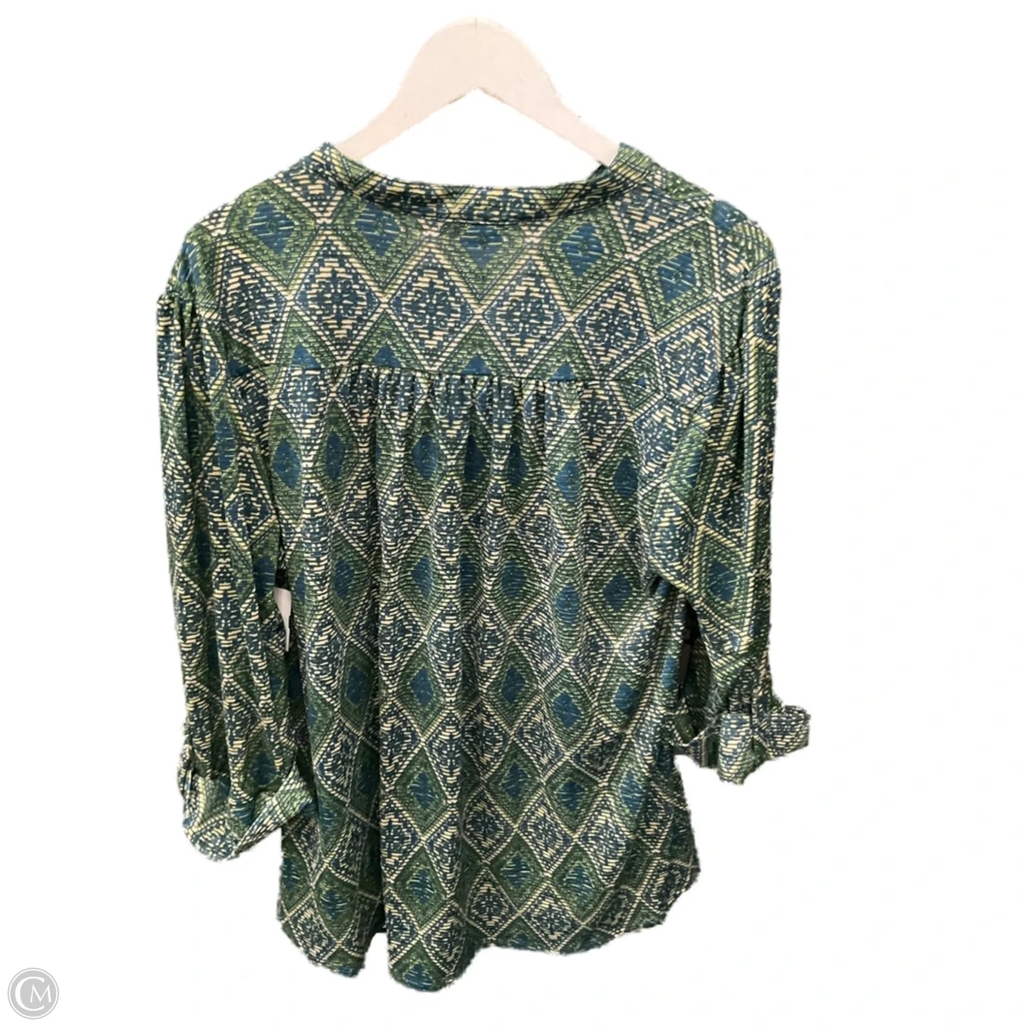 Top Short Sleeve By Cocomo In Green, Size: 2x