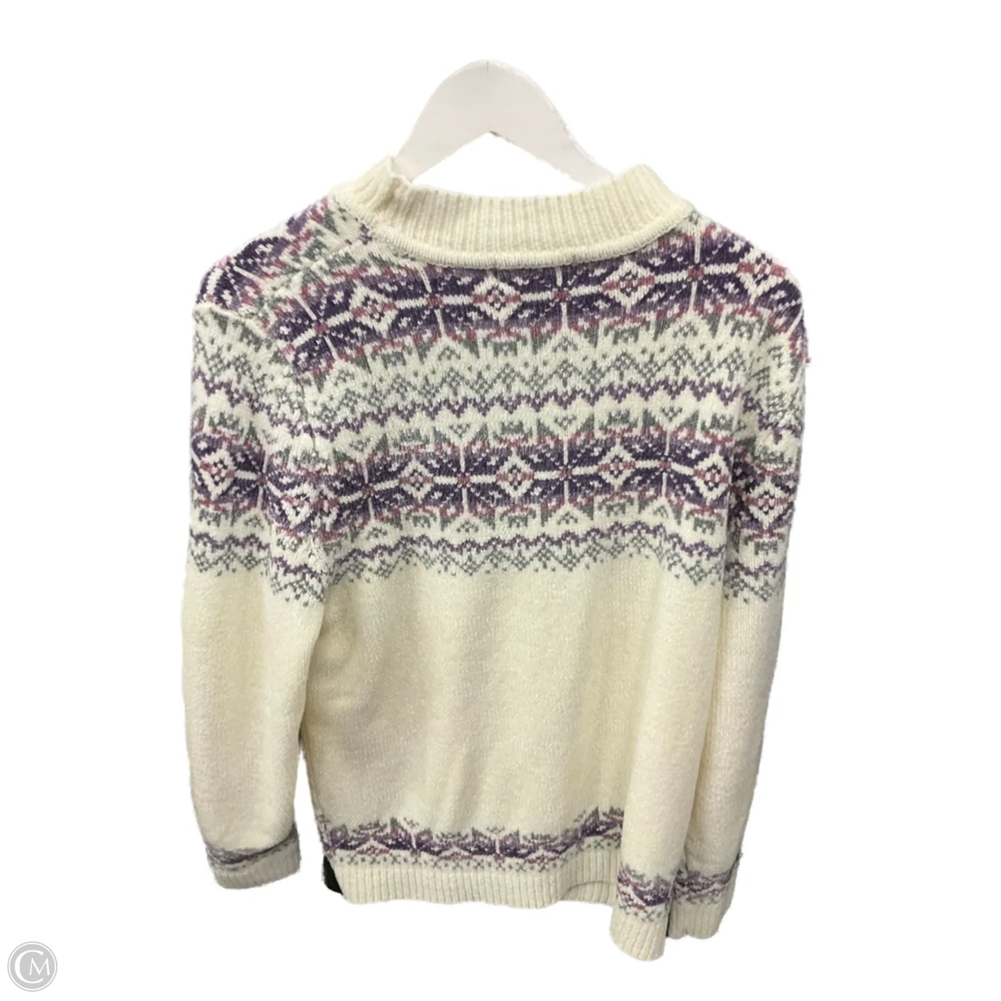 Top Long Sleeve By Alfred Dunner In Cream, Size: Xl