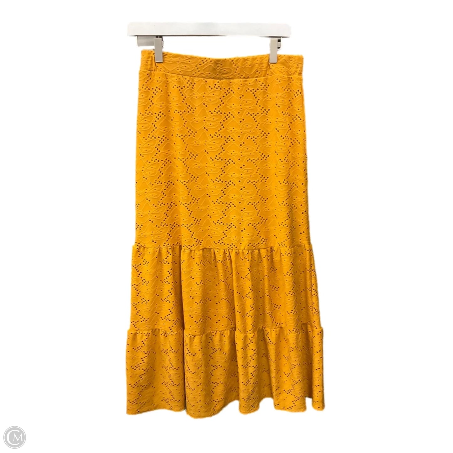Skirt Midi By Cme In Yellow, Size: L