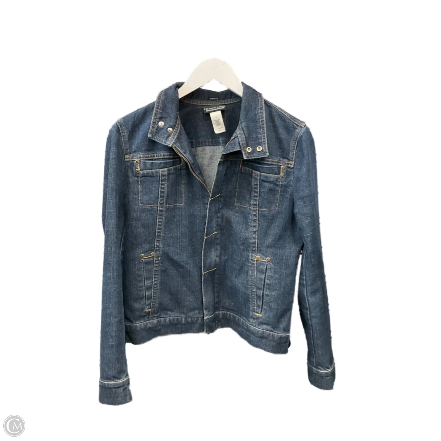Jacket Denim By Jones New York In Blue Denim, Size: S