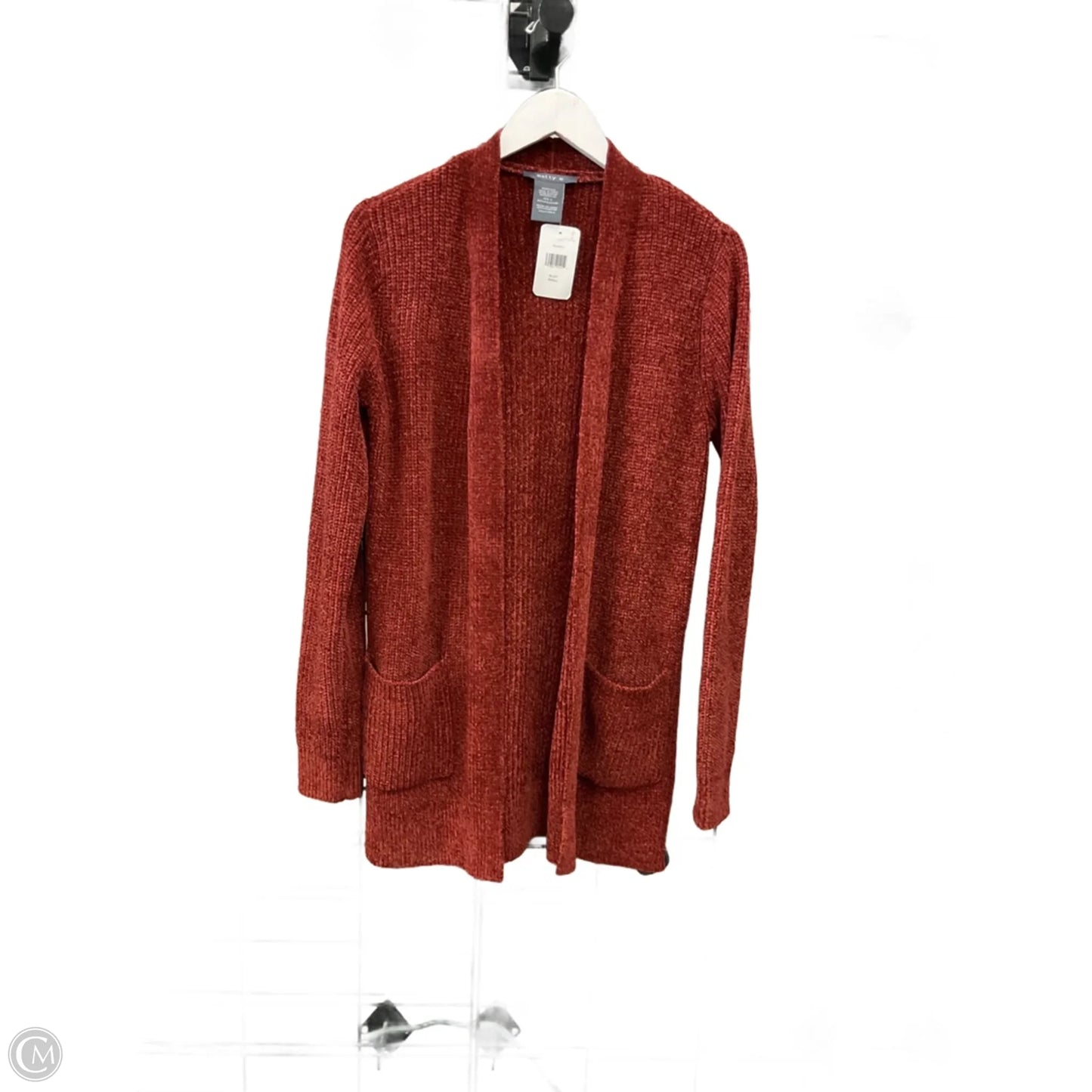 Sweater Cardigan By Matty M In Orange, Size: S