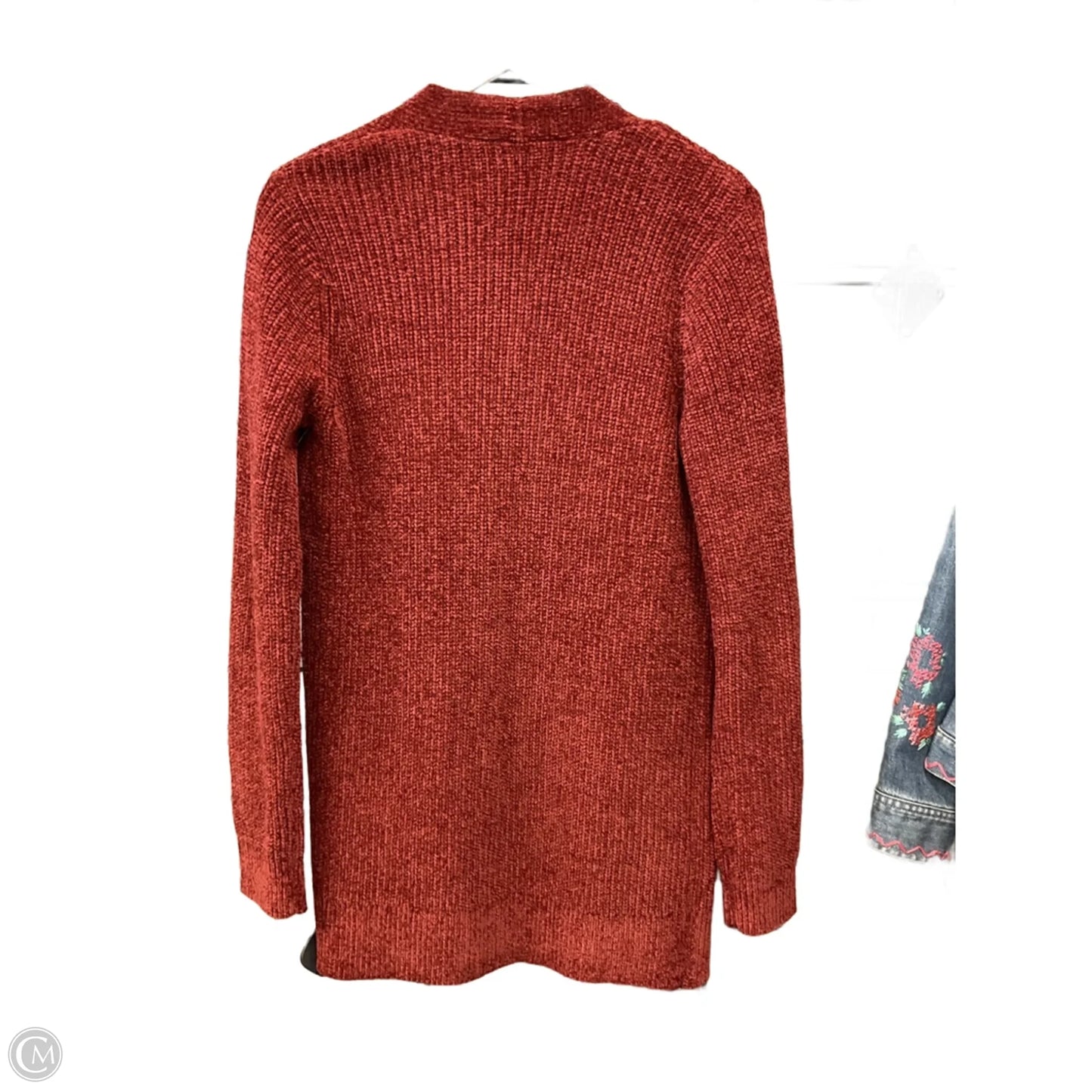 Sweater Cardigan By Matty M In Orange, Size: S