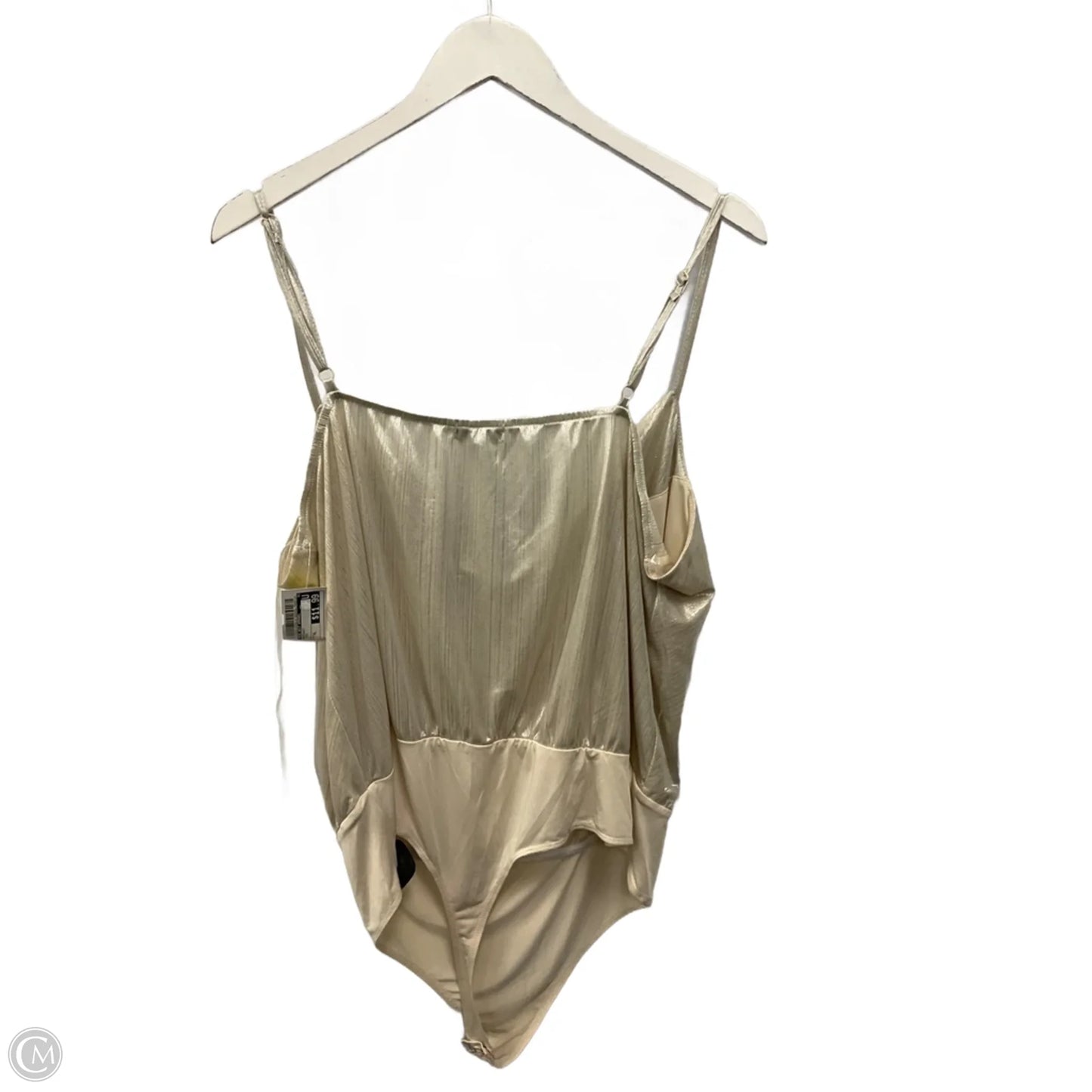 Bodysuit By Nine West Apparel In Cream, Size: Xl