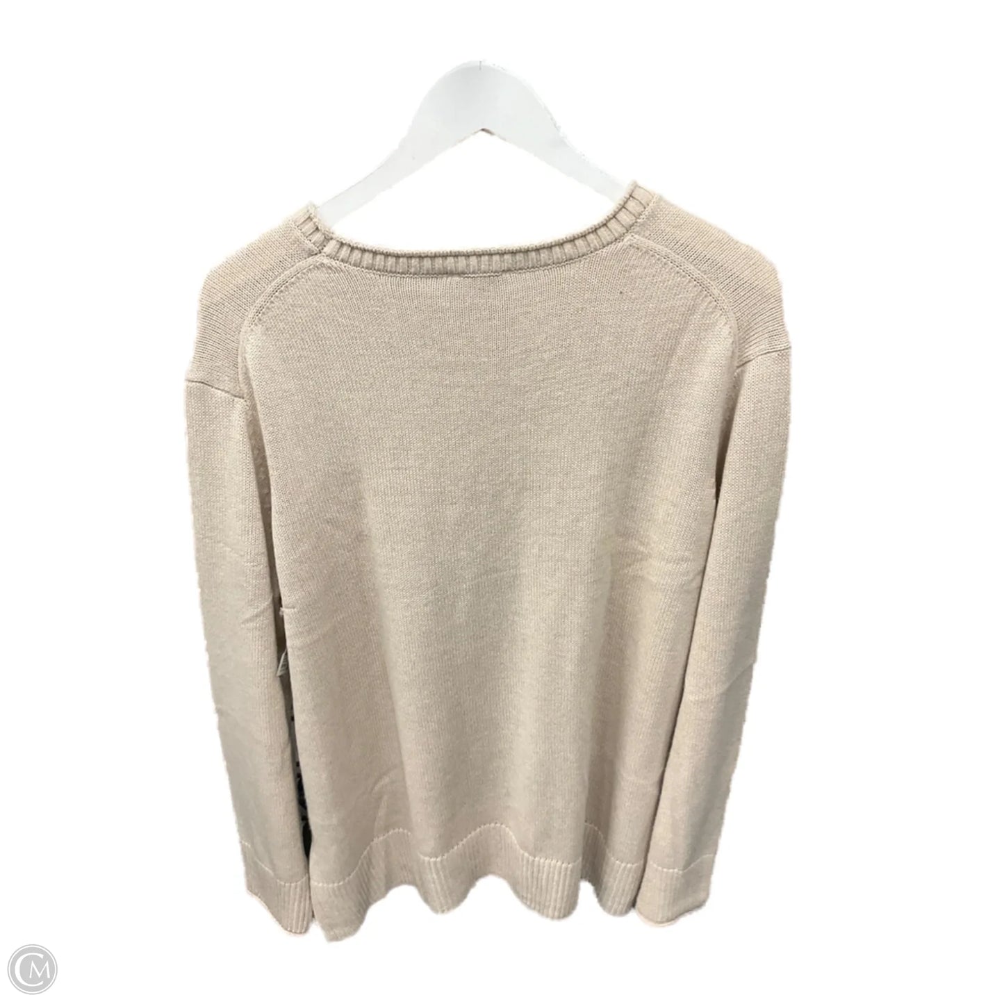 Sweater By Ella Moss In Beige, Size: L