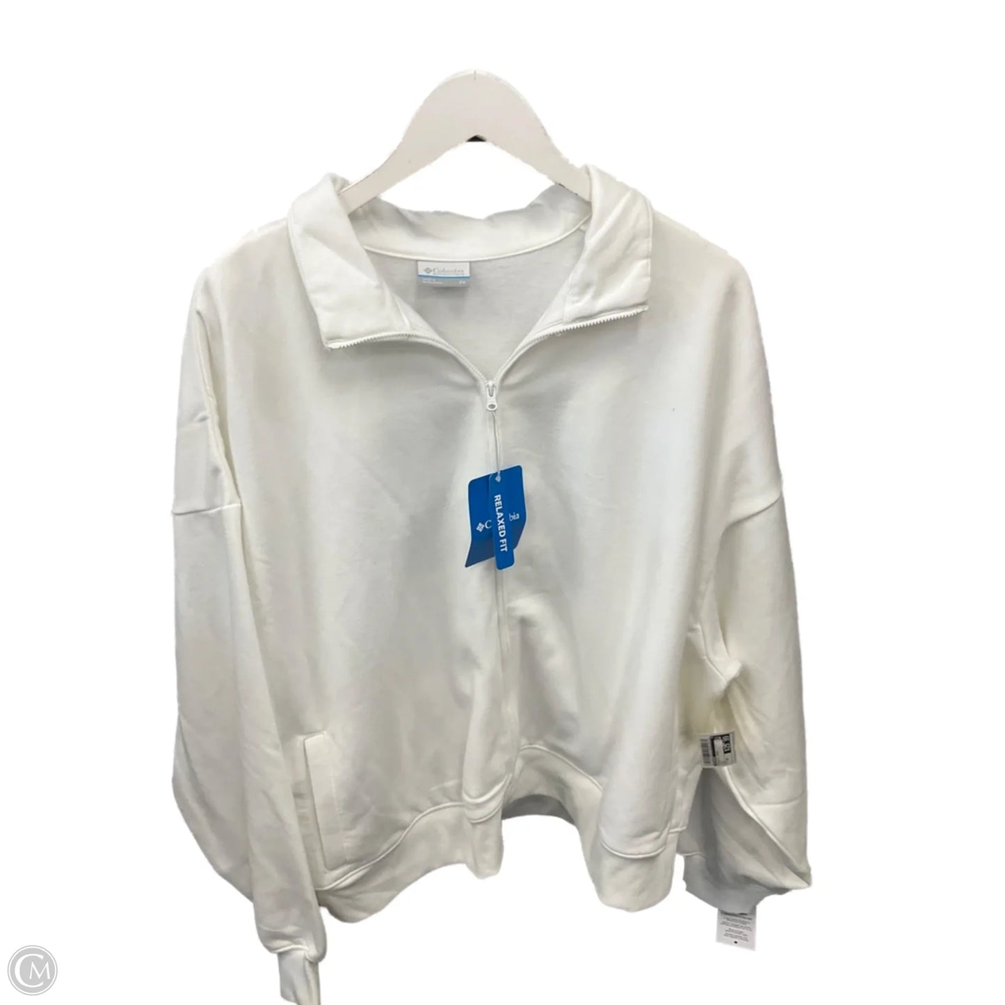 Athletic Jacket By Columbia In White, Size: 2x