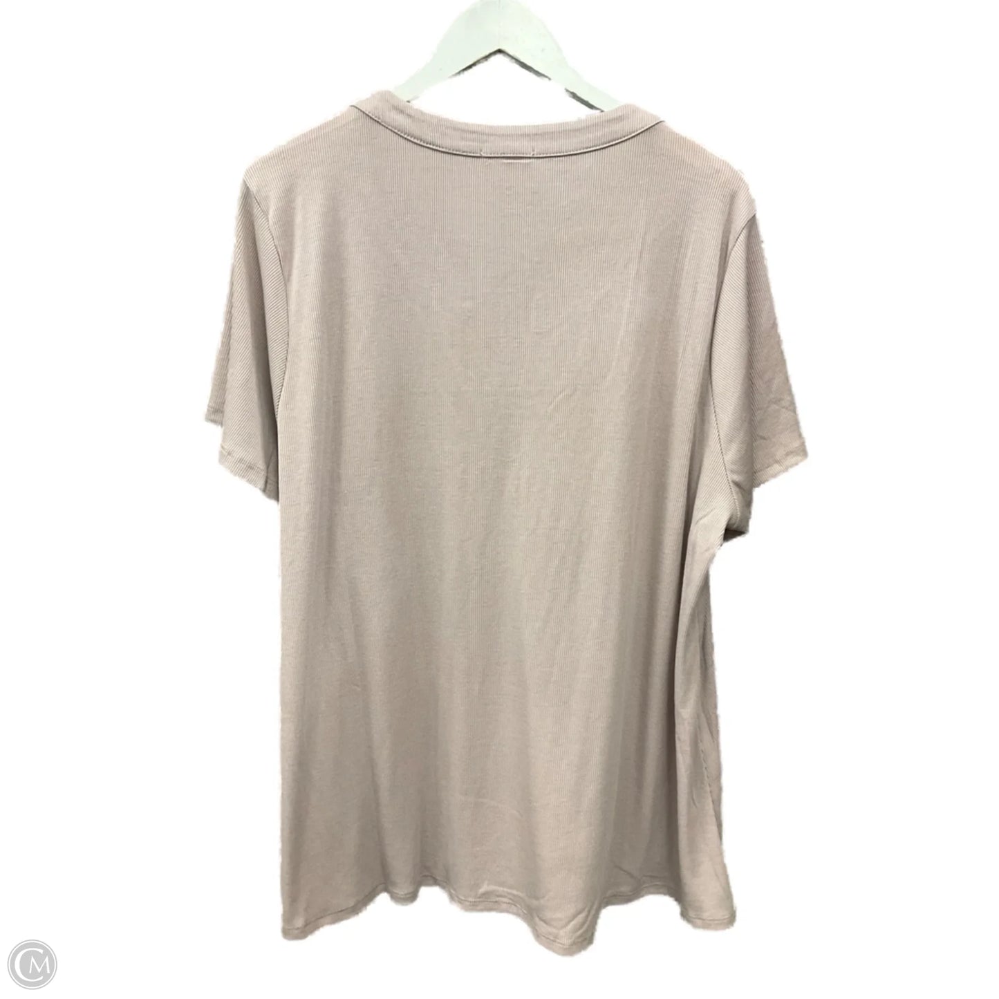 Top Short Sleeve By Andree By Unit In Mauve, Size: 2x