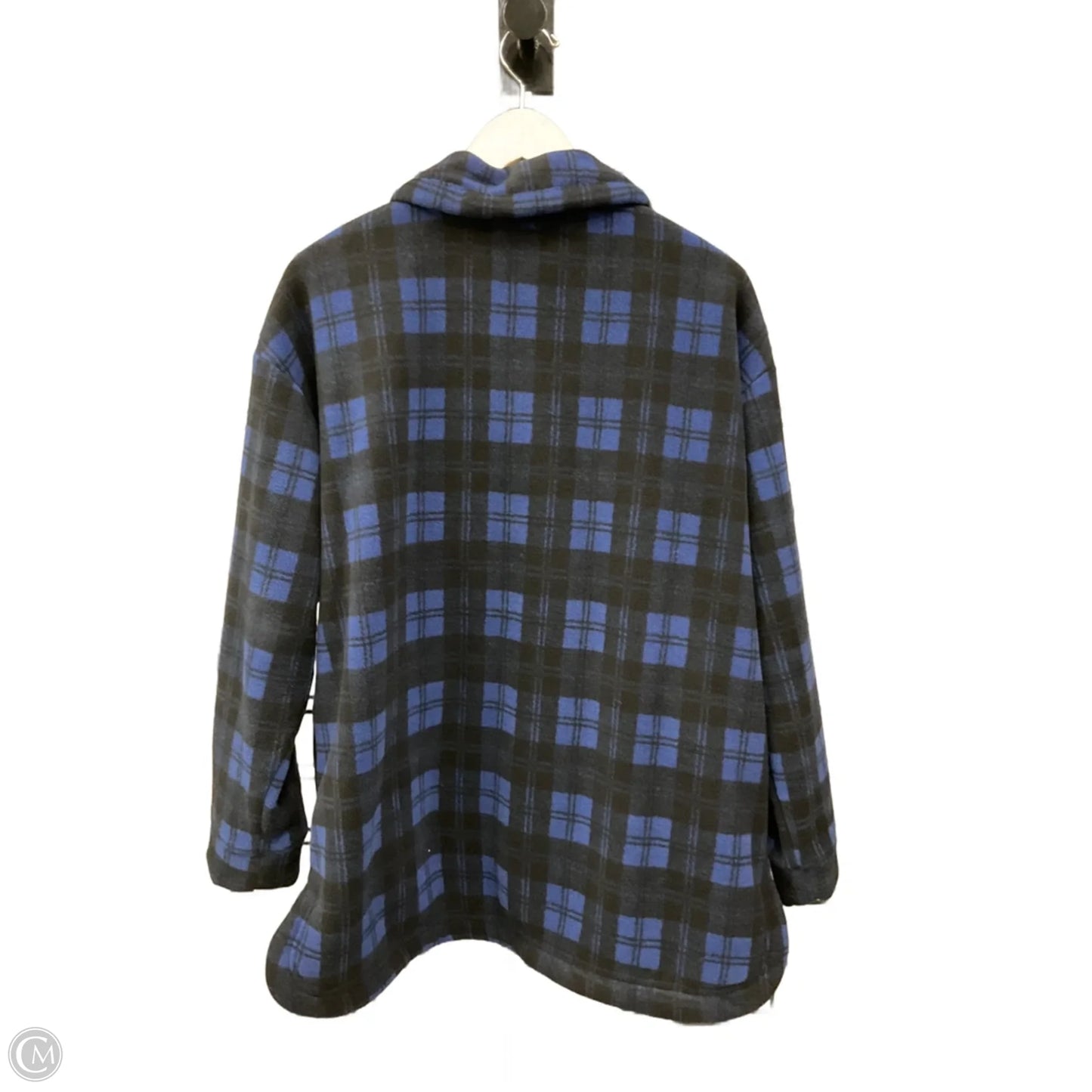 Jacket Shirt By Cuddl Duds In Blue, Size: L