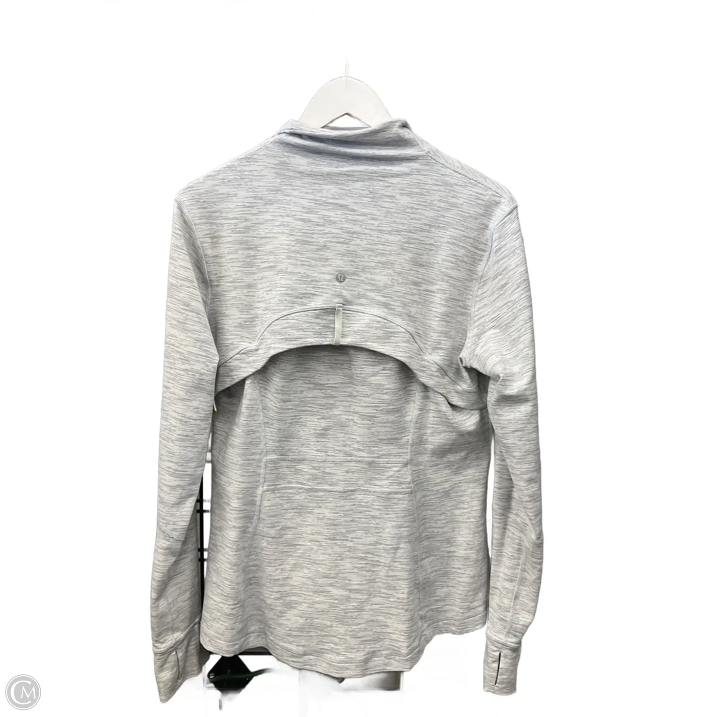 Athletic Jacket By Lululemon In White, Size: 14