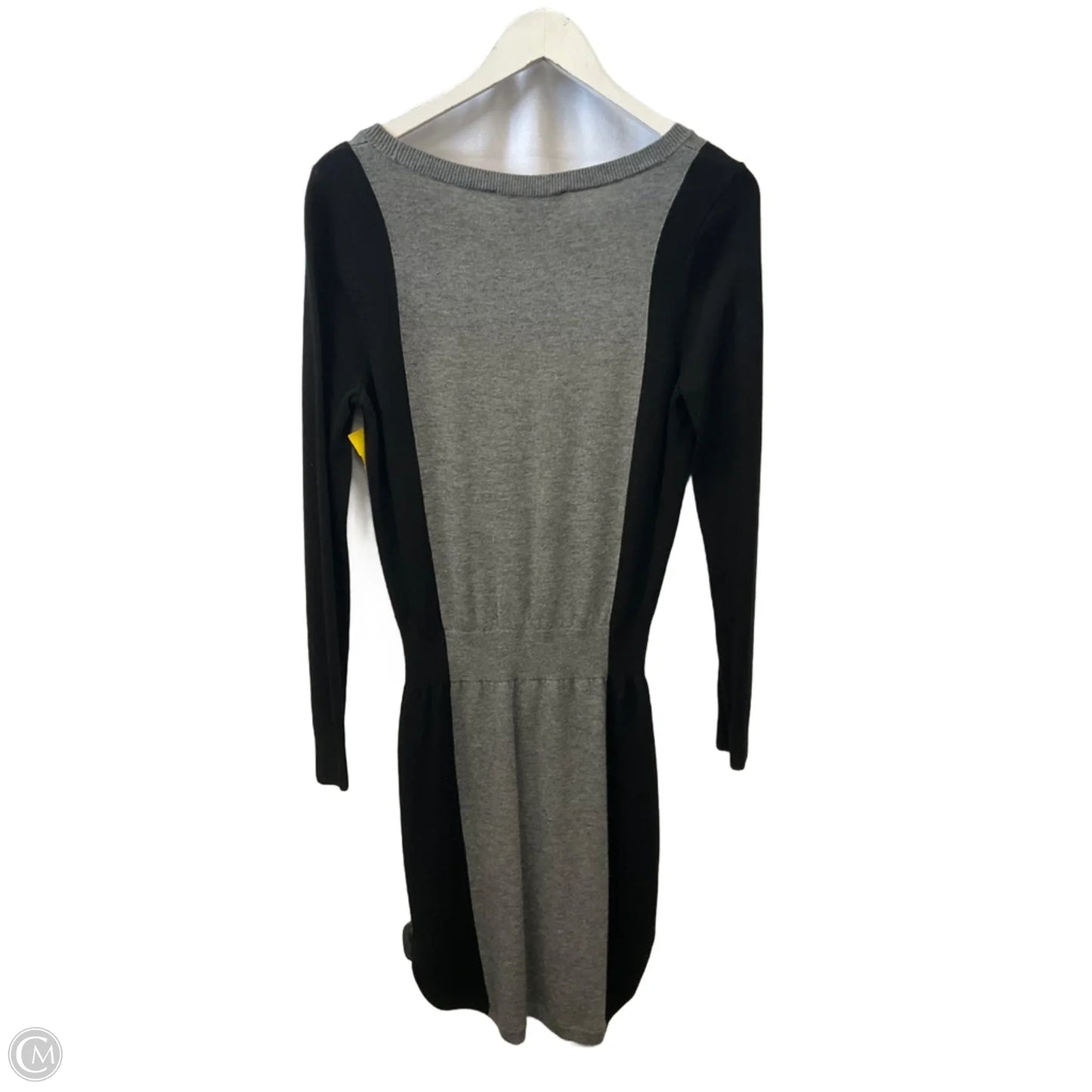 Dress Sweater By Loft In Black & Grey, Size: S