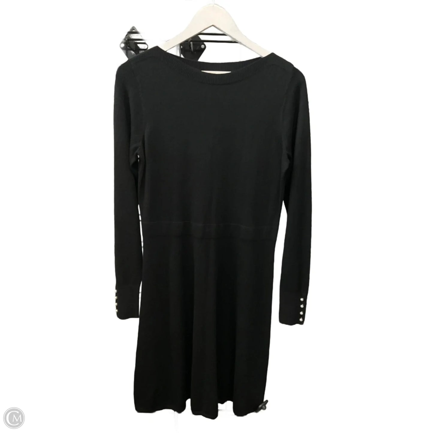 Dress Sweater By Loft In Black, Size: S
