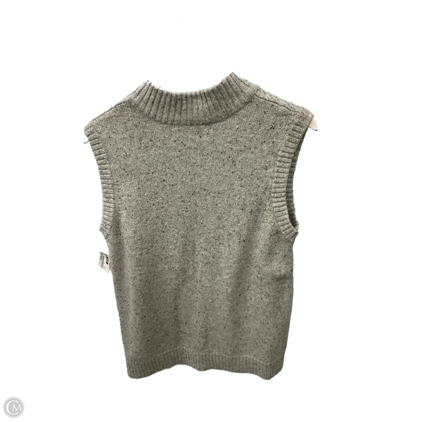 Sweater Short Sleeve By Christopher And Banks In Grey, Size: M