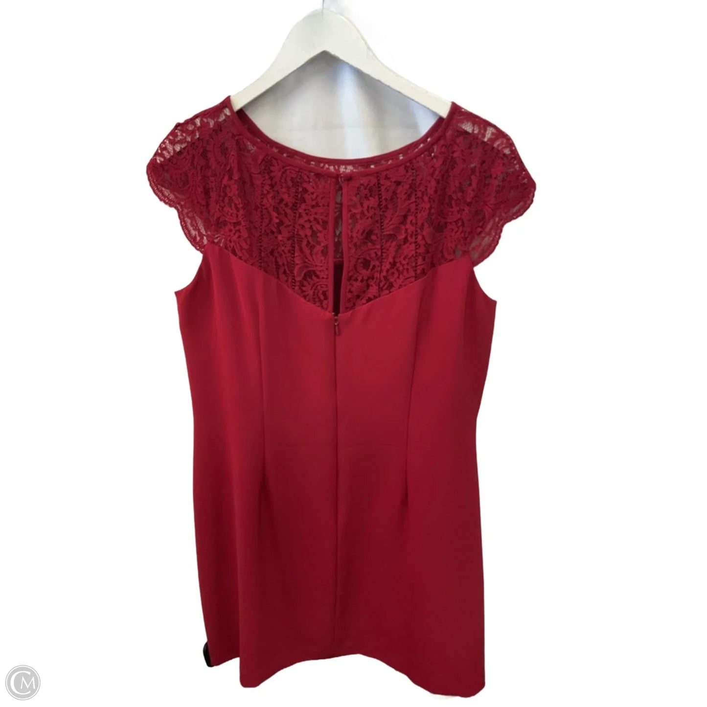 Dress Casual Midi By White House Black Market In Red, Size: L