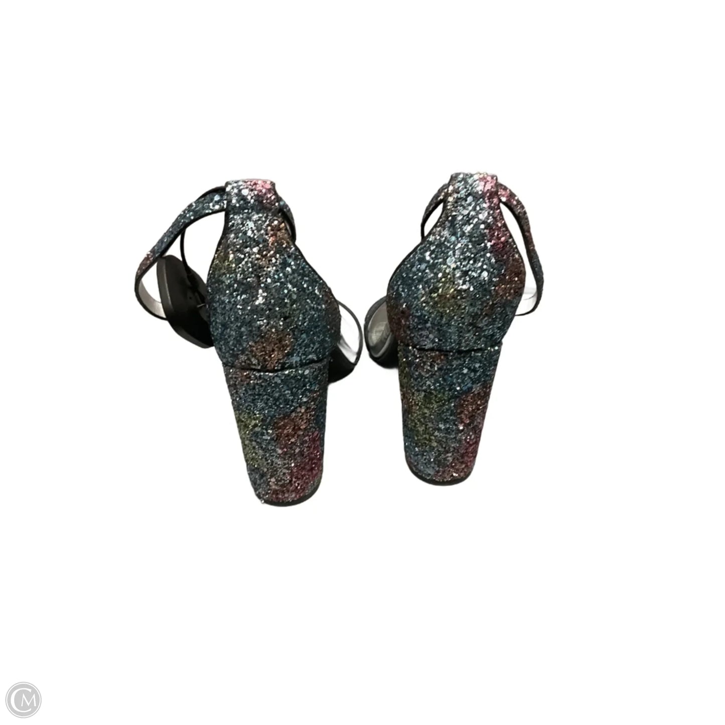 Shoes Heels Block By Madden Girl In Silver, Size: 10