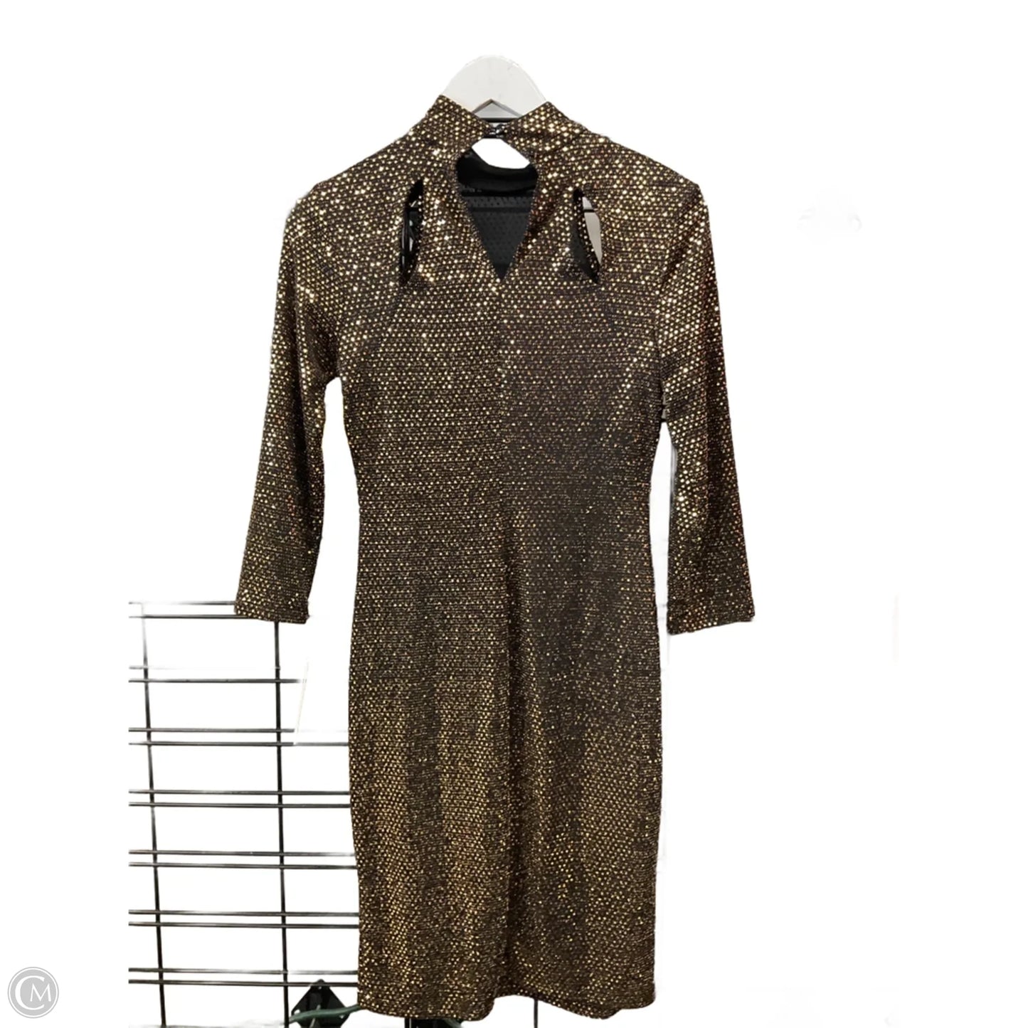 Dress Party Short By En Focus In Gold, Size: S