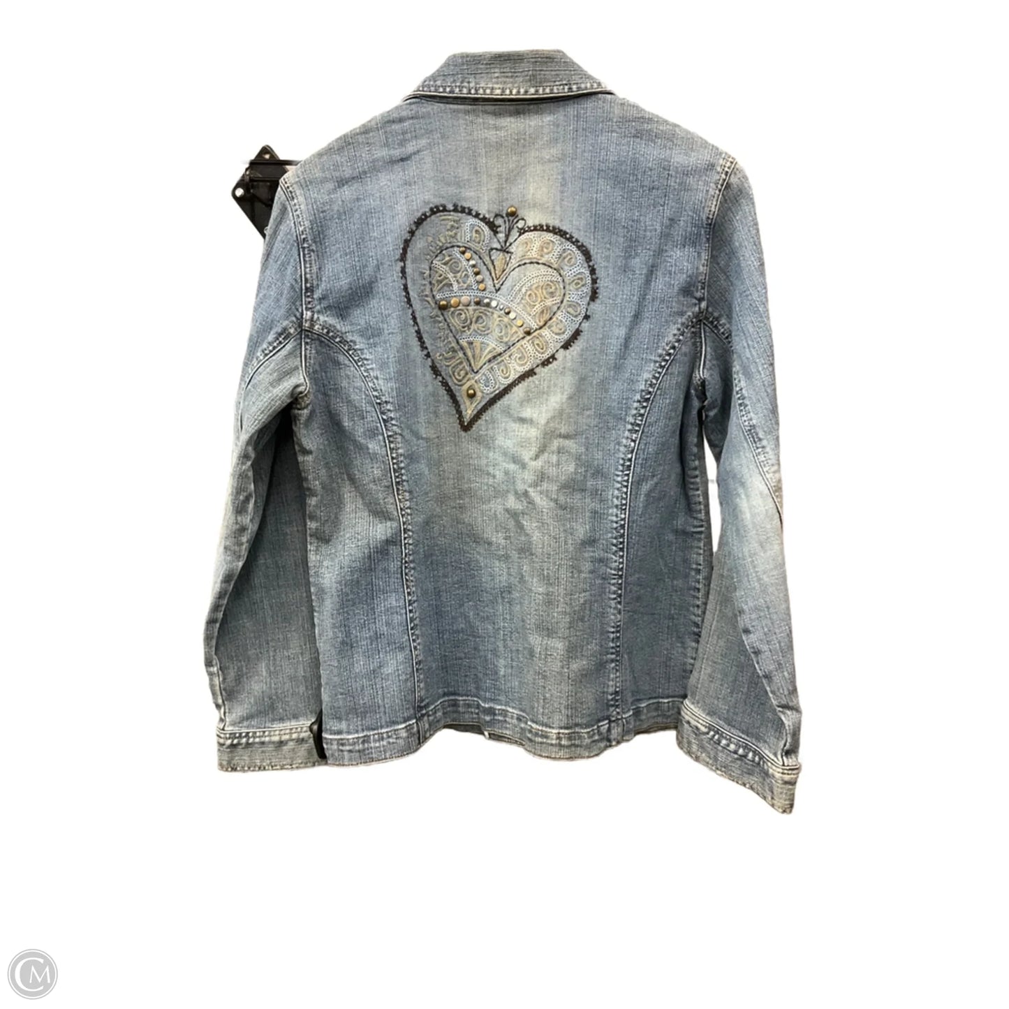 Jacket Denim By Chicos In Blue Denim, Size: M