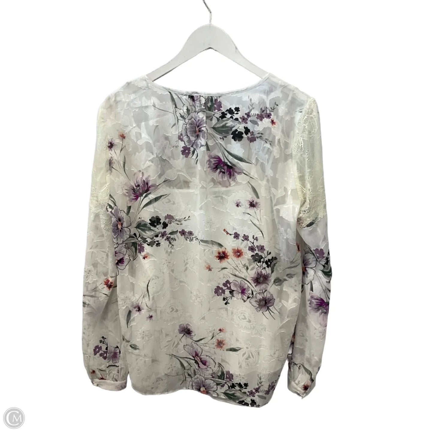 Top 2pc Long Sleeve By White House Black Market In White, Size: L