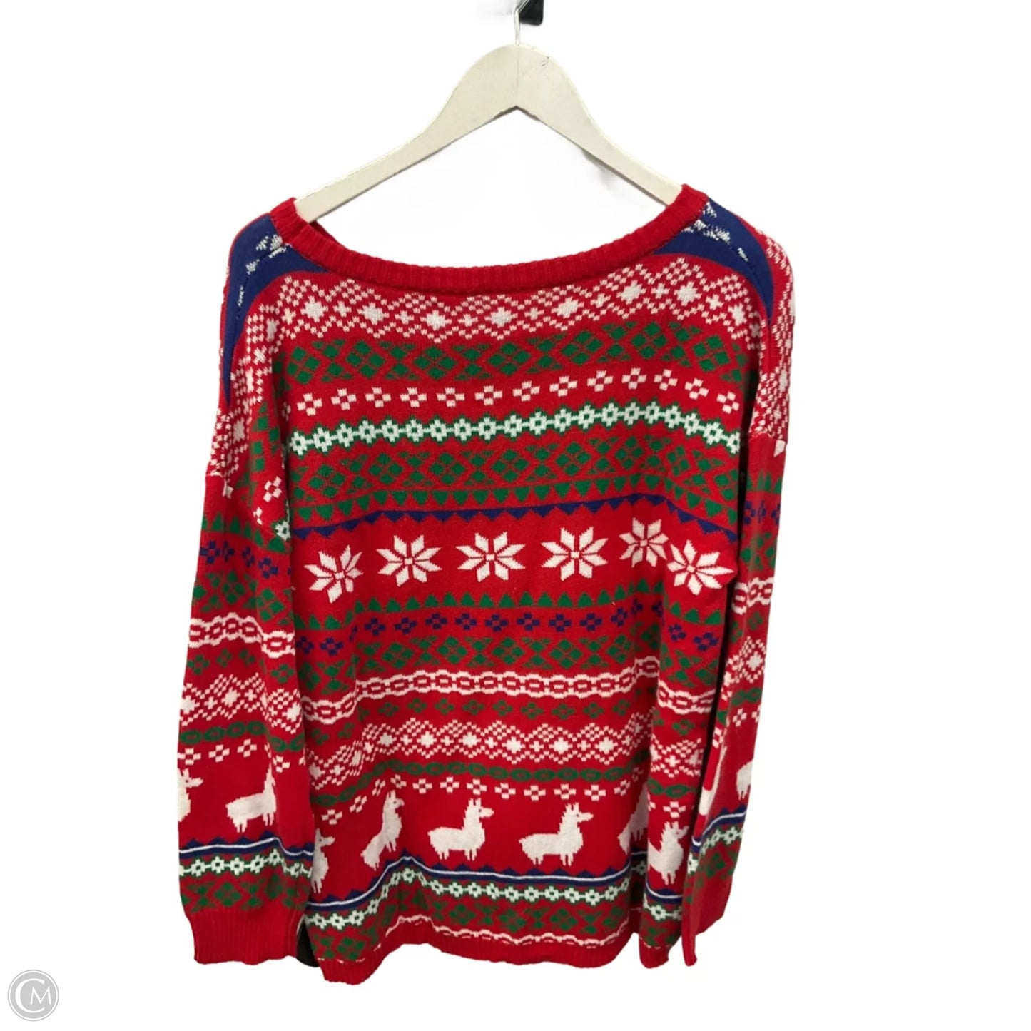 Sweater By Clothes Mentor In Red, Size: 2x