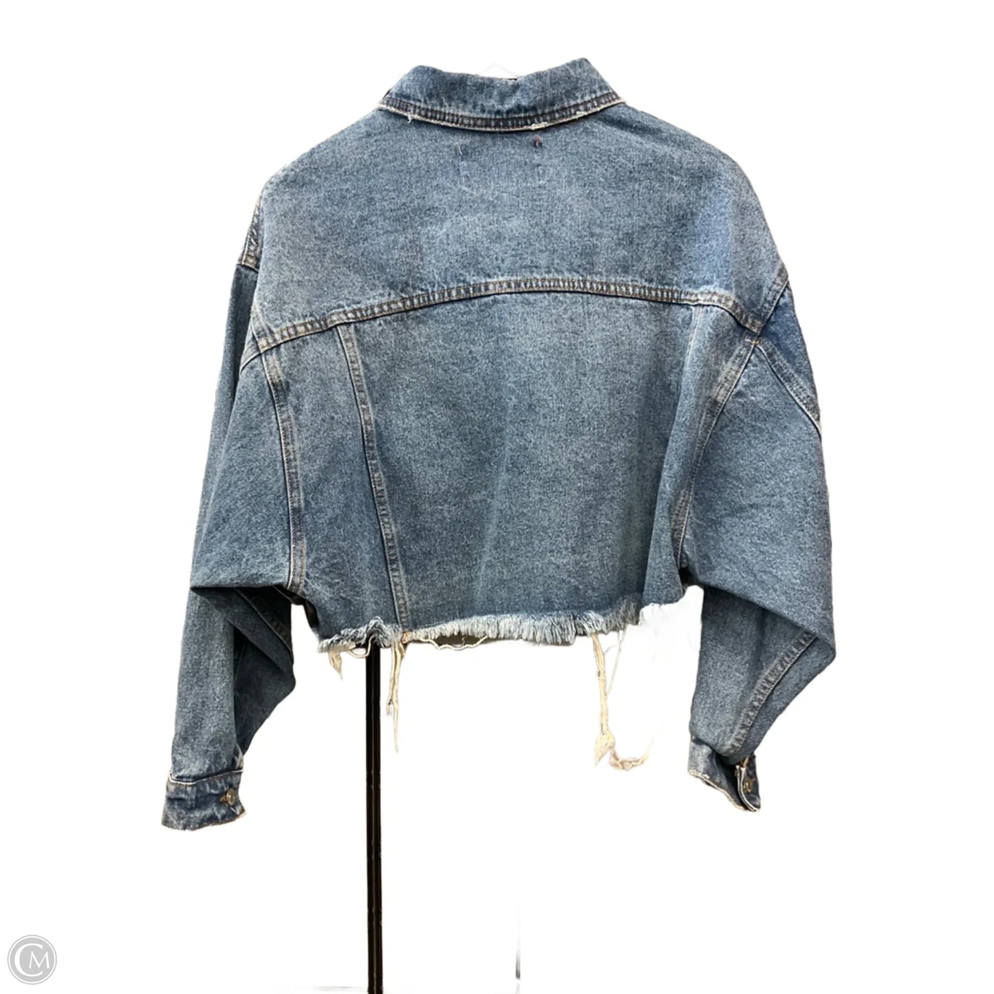 Jacket Denim By Clothes Mentor In Blue Denim, Size: M