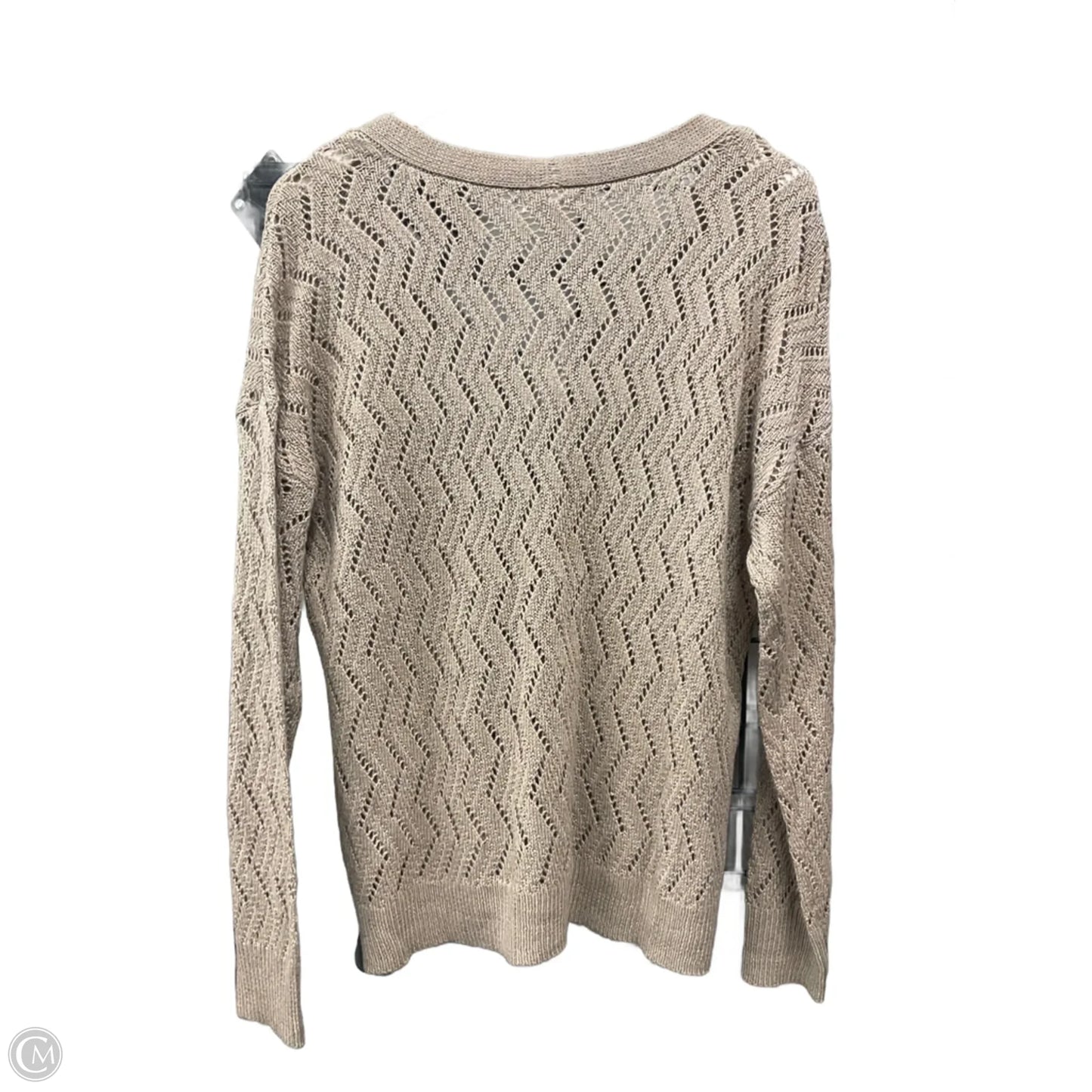 Sweater Cardigan By Maurices In Beige, Size: L